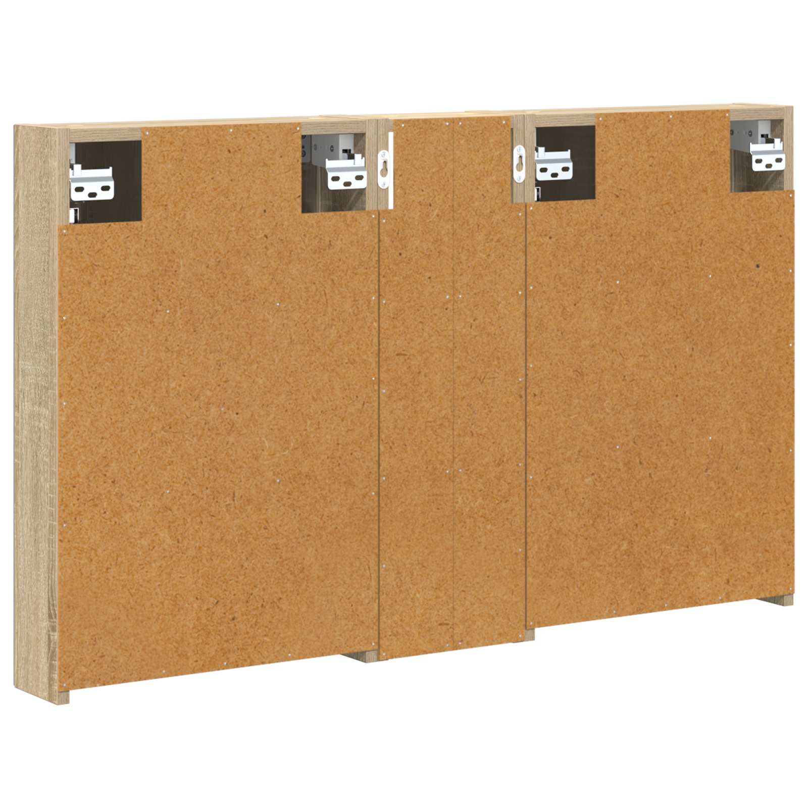 Set ormarića za kupaonicu s policom 3 pcs 100 x 10,5 x 60,5 cm