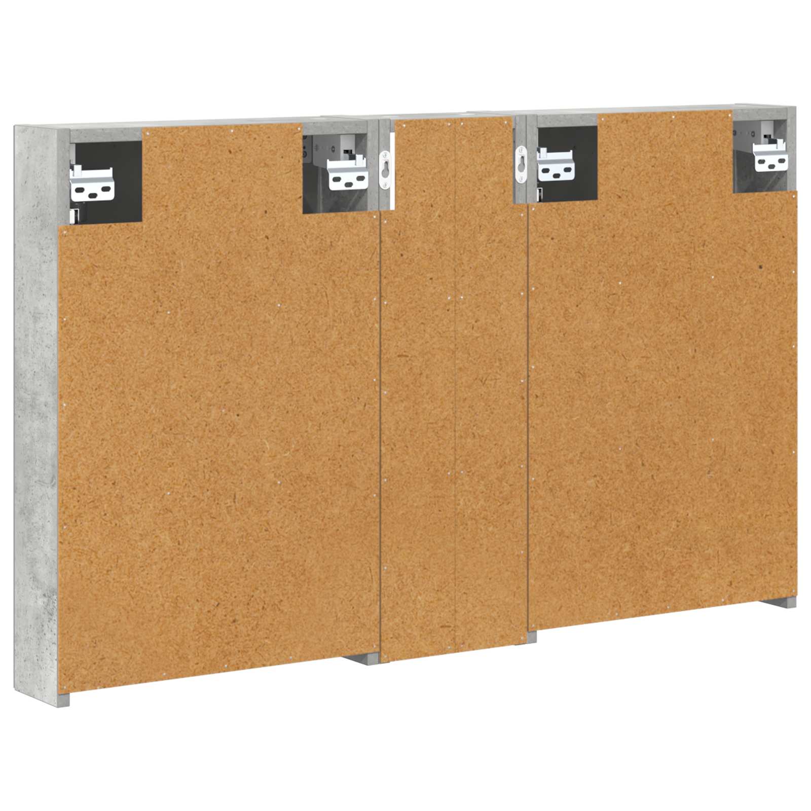 Set ormarića za kupaonicu s policom 3 pcs 100 x 10,5 x 60,5 cm