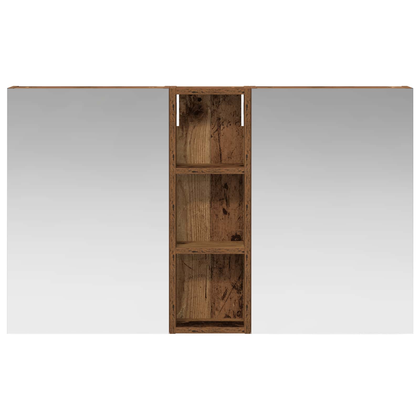 Set ormarića za kupaonicu s policom 3 pcs 100 x 10,5 x 60,5 cm