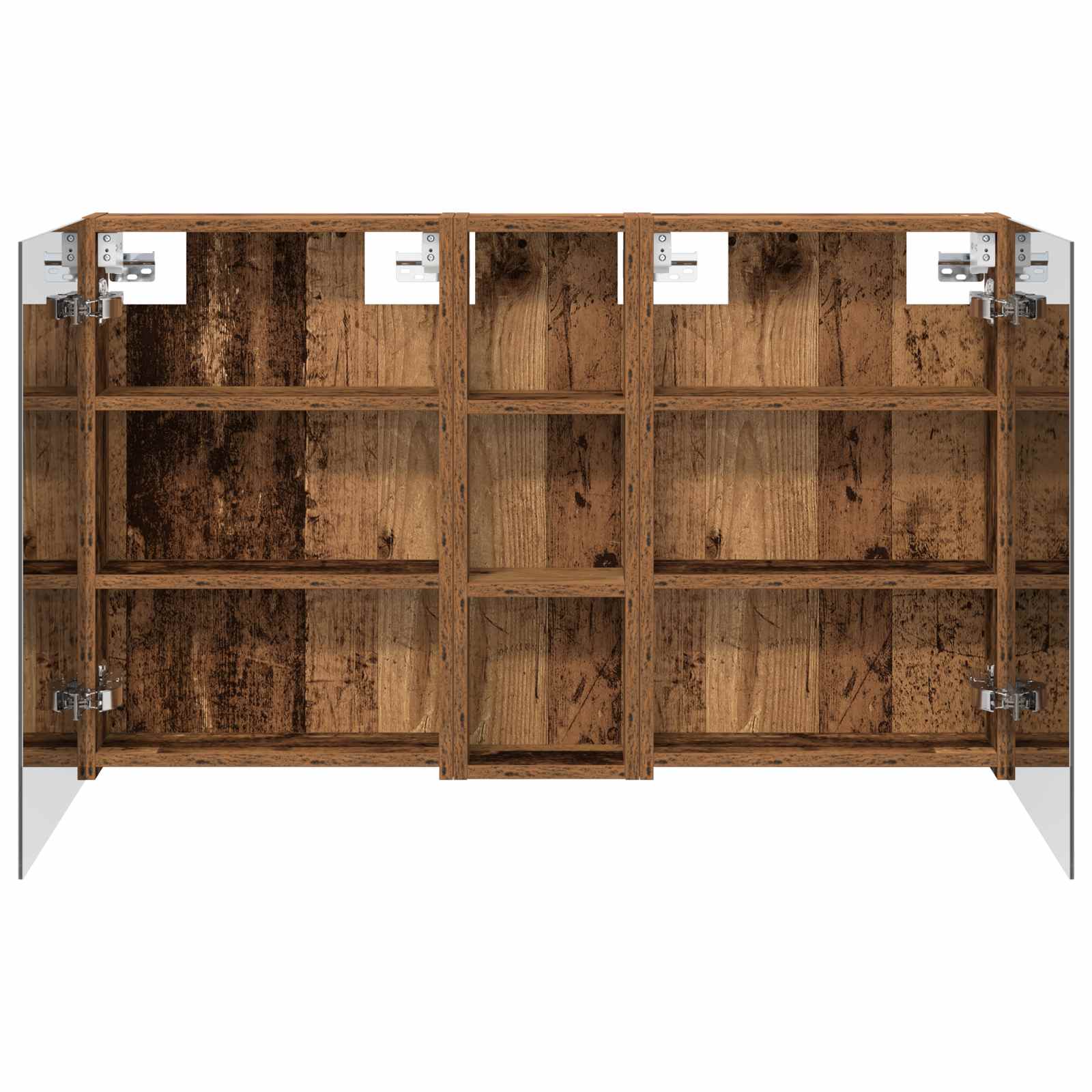 Set ormarića za kupaonicu s policom 3 pcs 100 x 10,5 x 60,5 cm