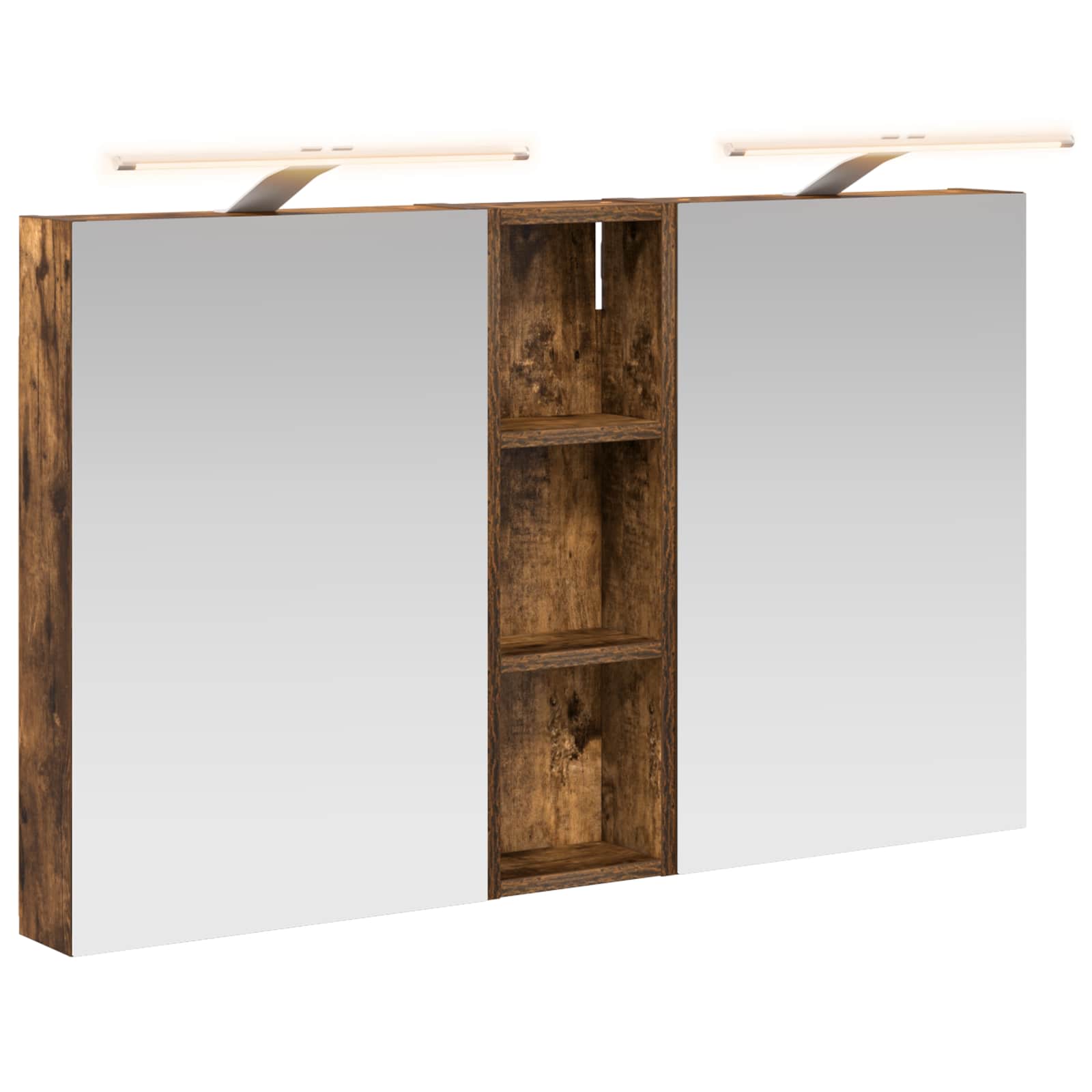Set ormarića za kupaonicu s policom 3 pcs 100 x 10,5 x 60,5 cm