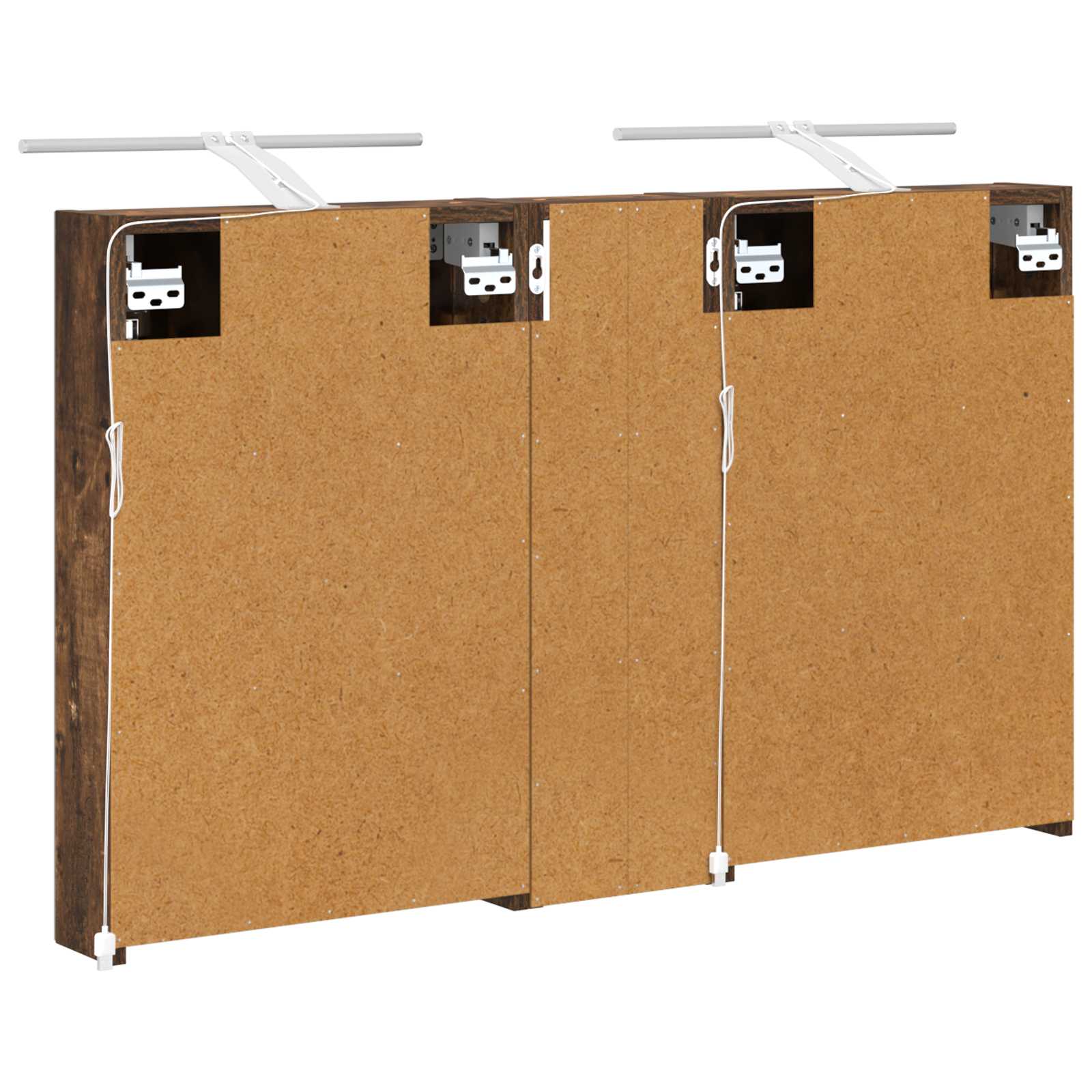 Set ormarića za kupaonicu s policom 3 pcs 100 x 10,5 x 60,5 cm