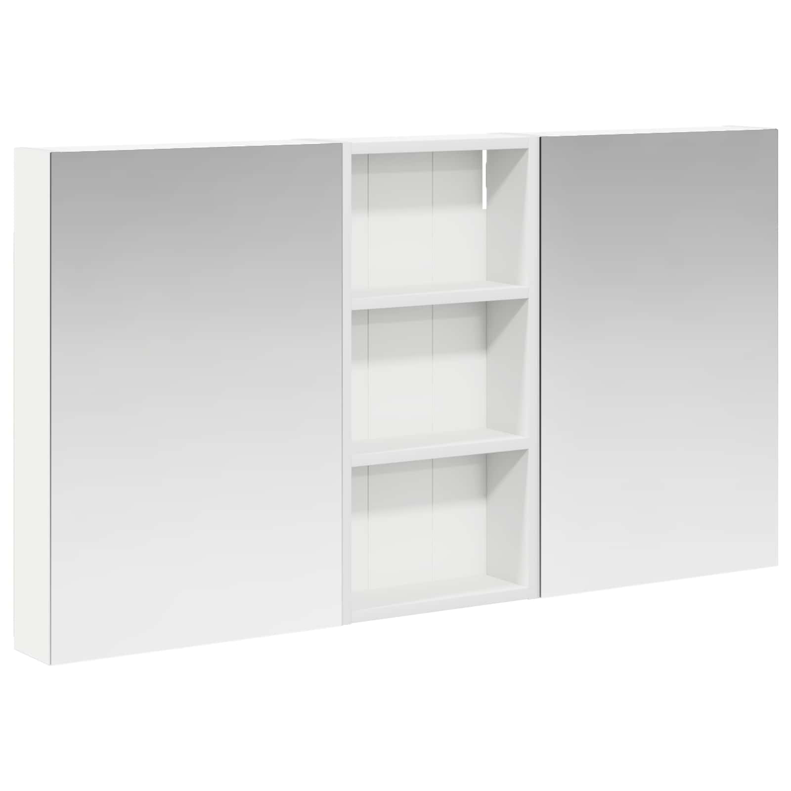 Set ormarića za kupaonicu s policom 3 pcs 110 x 10,5 x 60,5 cm