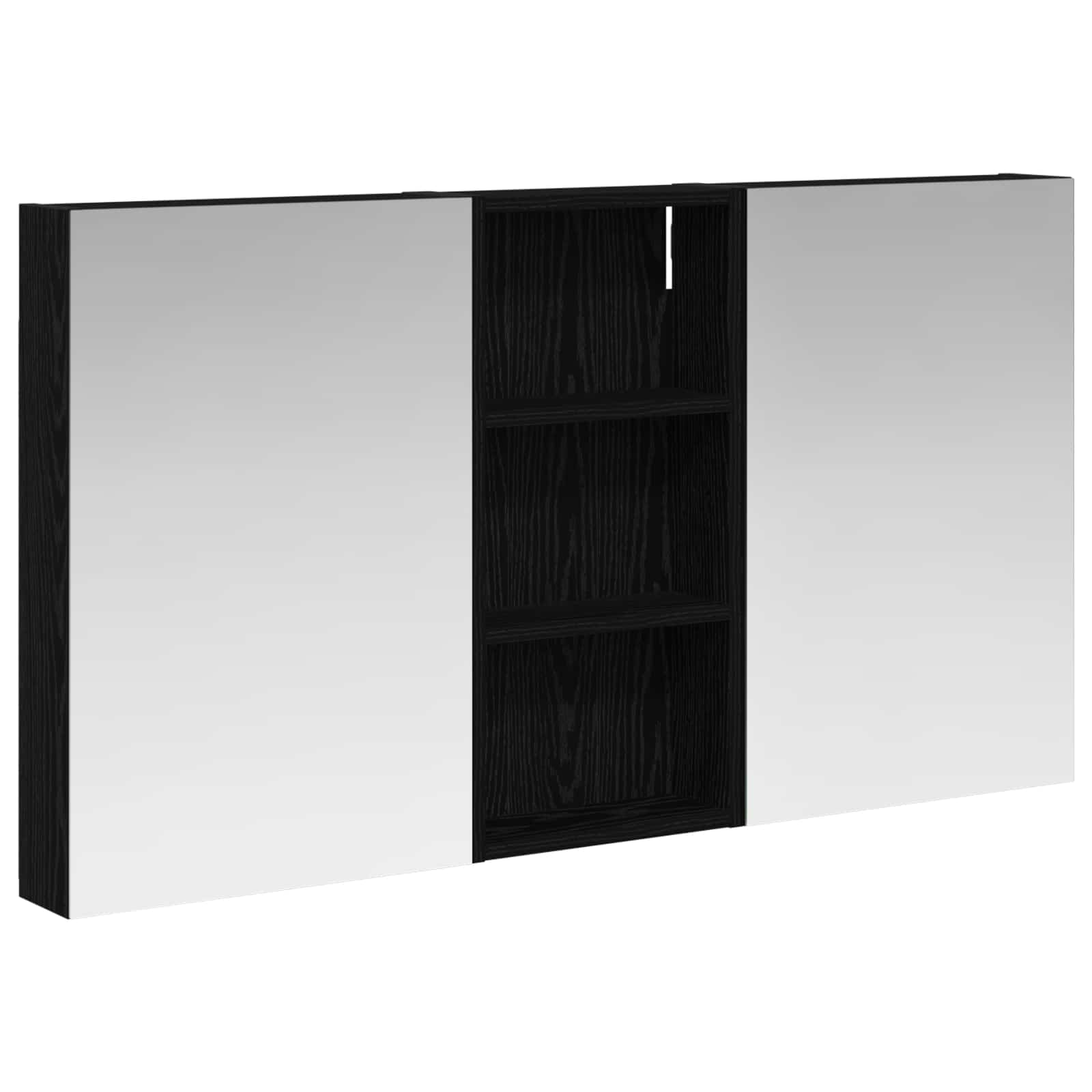 Set ormarića za kupaonicu s policom 3 pcs 110 x 10,5 x 60,5 cm