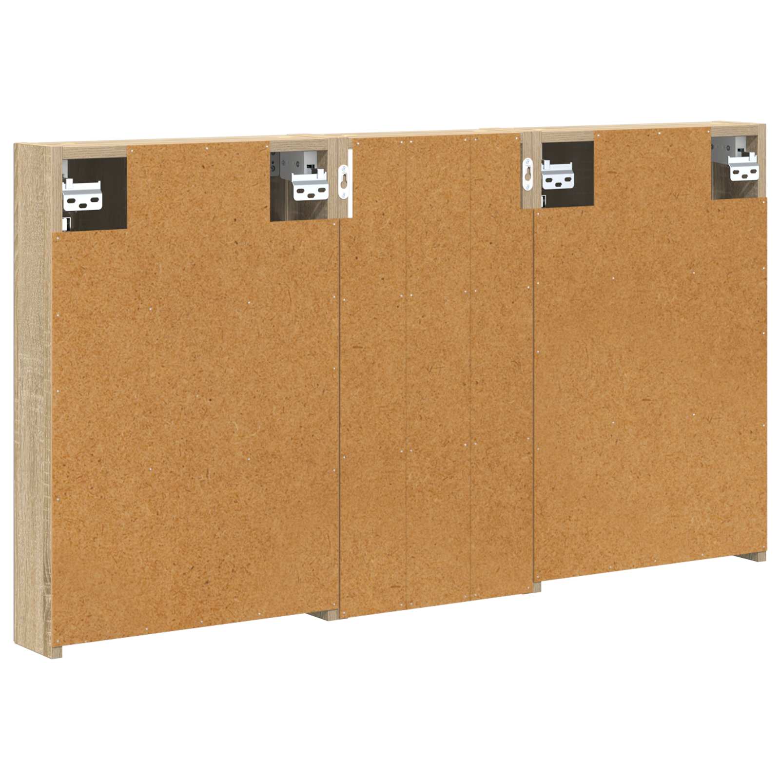 Set ormarića za kupaonicu s policom 3 pcs 110 x 10,5 x 60,5 cm