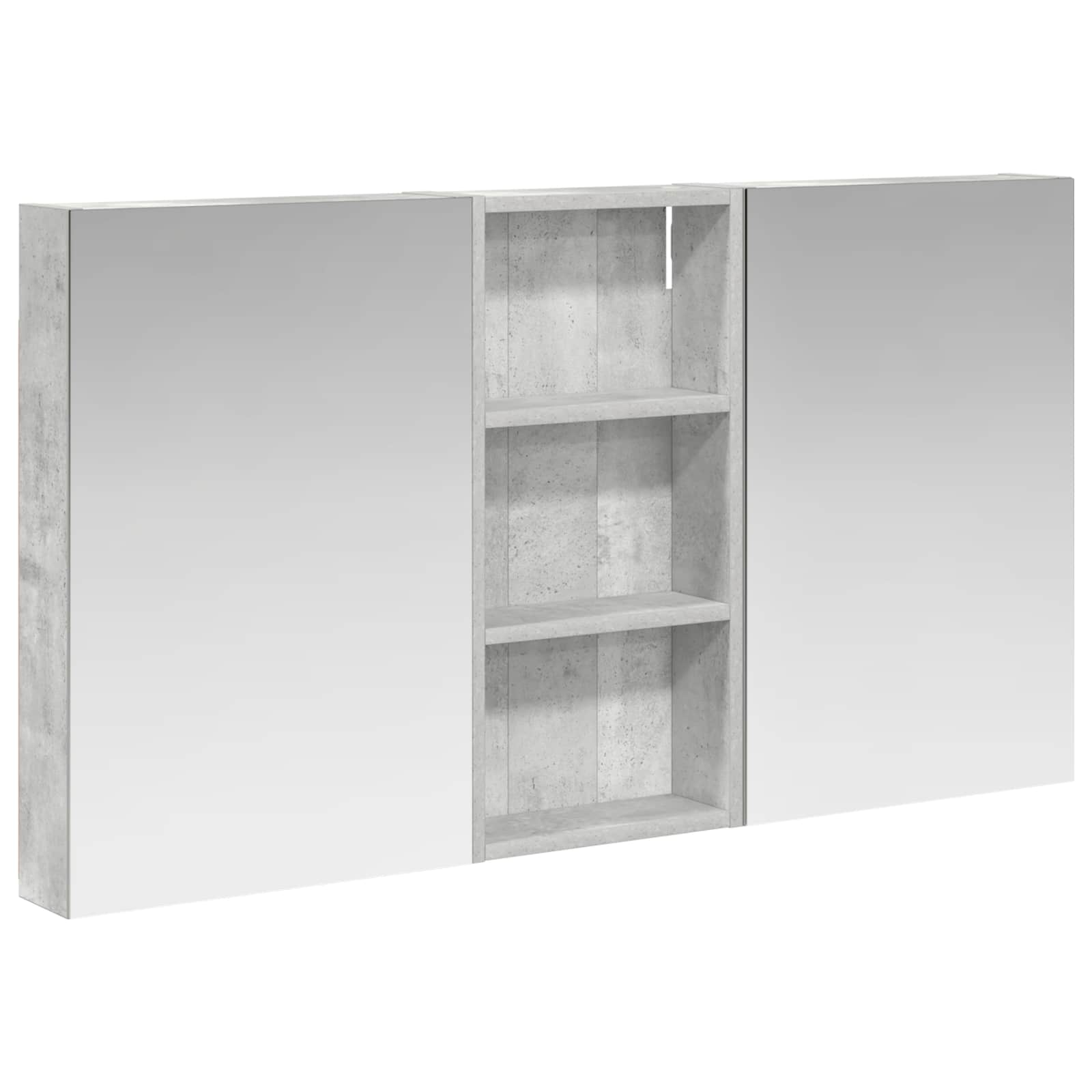 Set ormarića za kupaonicu s policom 3 pcs 110 x 10,5 x 60,5 cm