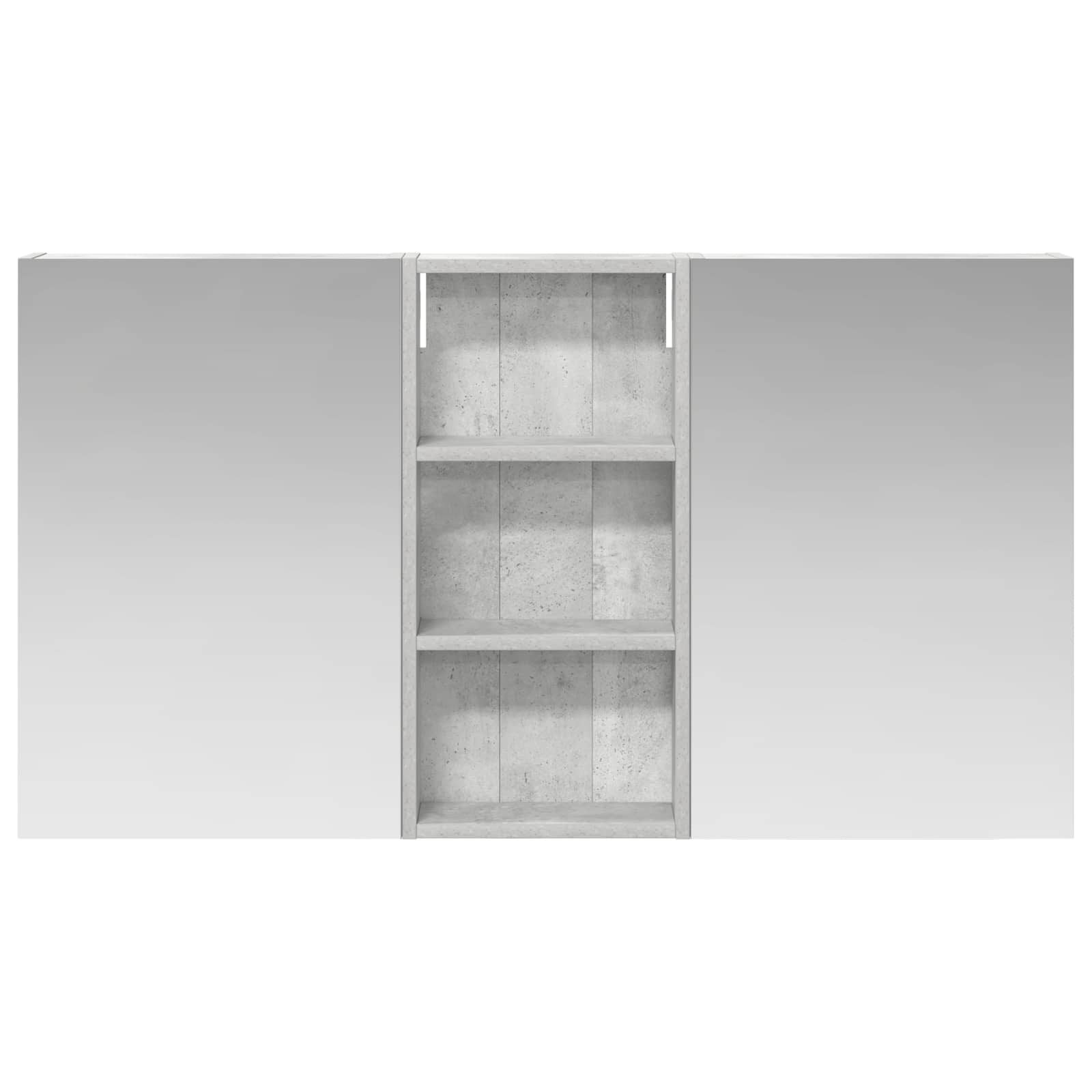 Set ormarića za kupaonicu s policom 3 pcs 110 x 10,5 x 60,5 cm