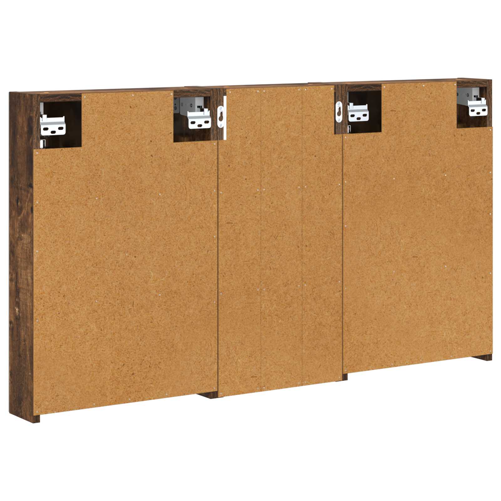 Set ormarića za kupaonicu s policom 3 pcs 110 x 10,5 x 60,5 cm