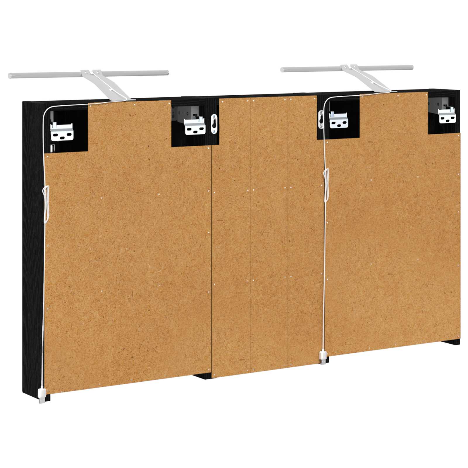Set ormarića za kupaonicu s policom 3 pcs 110 x 10,5 x 60,5 cm