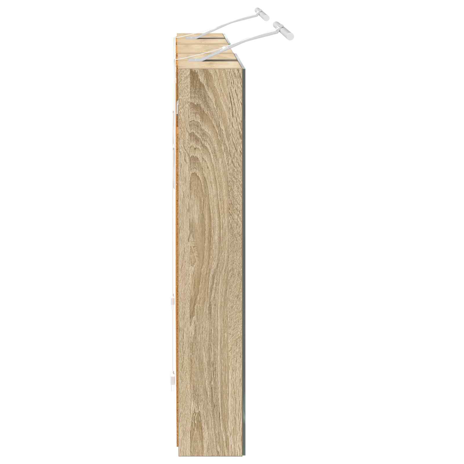Set ormarića za kupaonicu s policom 3 pcs 110 x 10,5 x 60,5 cm