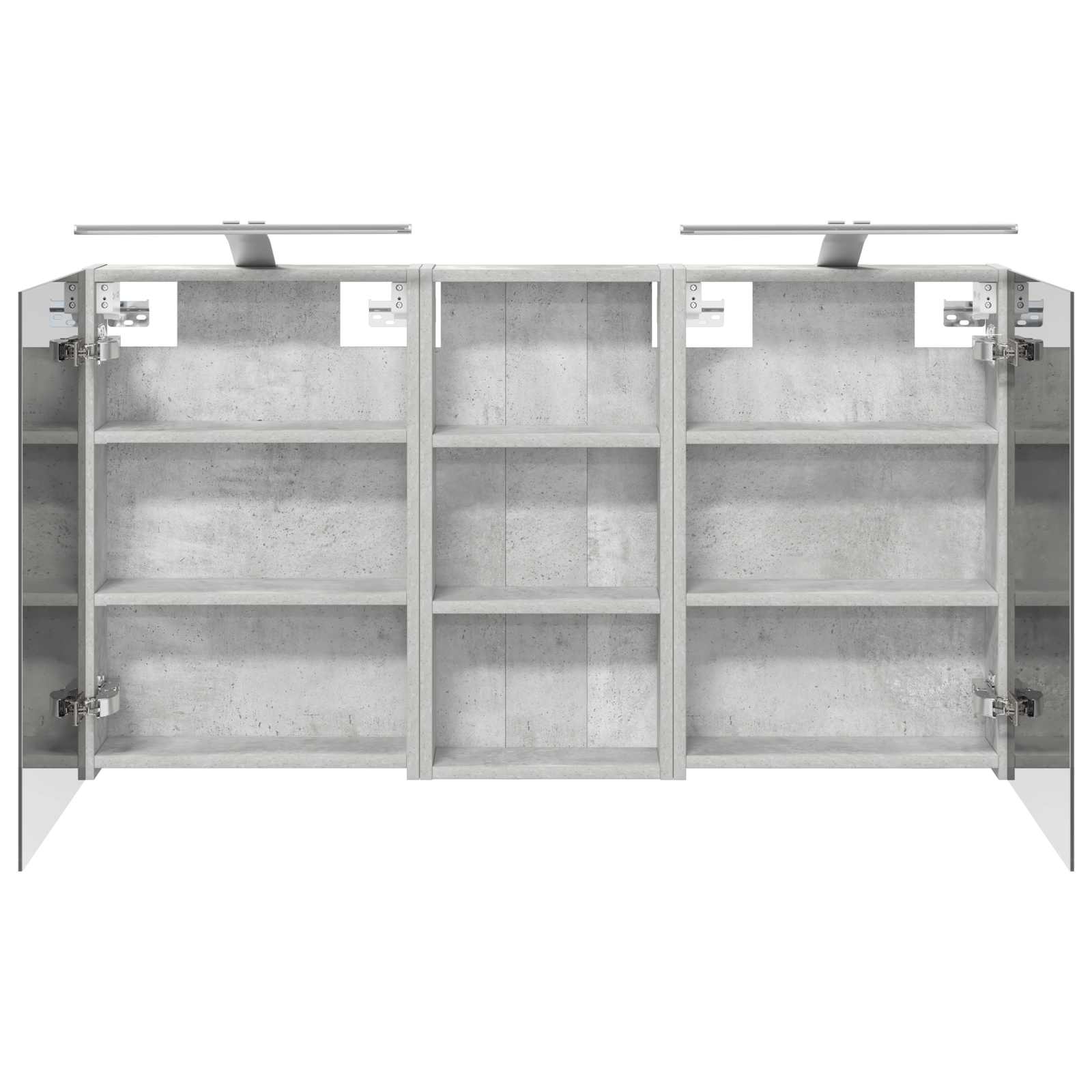 Set ormarića za kupaonicu s policom 3 pcs 110 x 10,5 x 60,5 cm