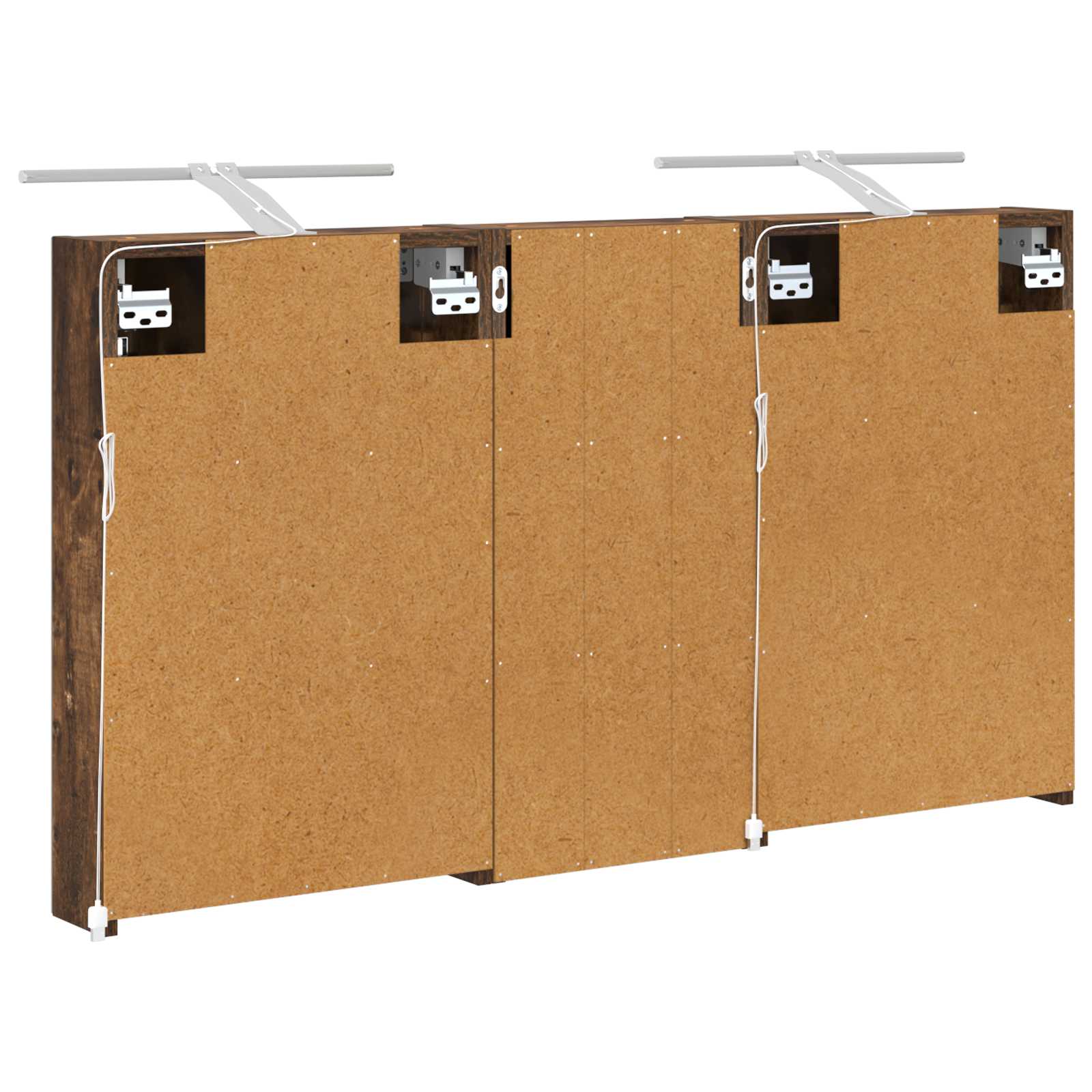 Set ormarića za kupaonicu s policom 3 pcs 110 x 10,5 x 60,5 cm