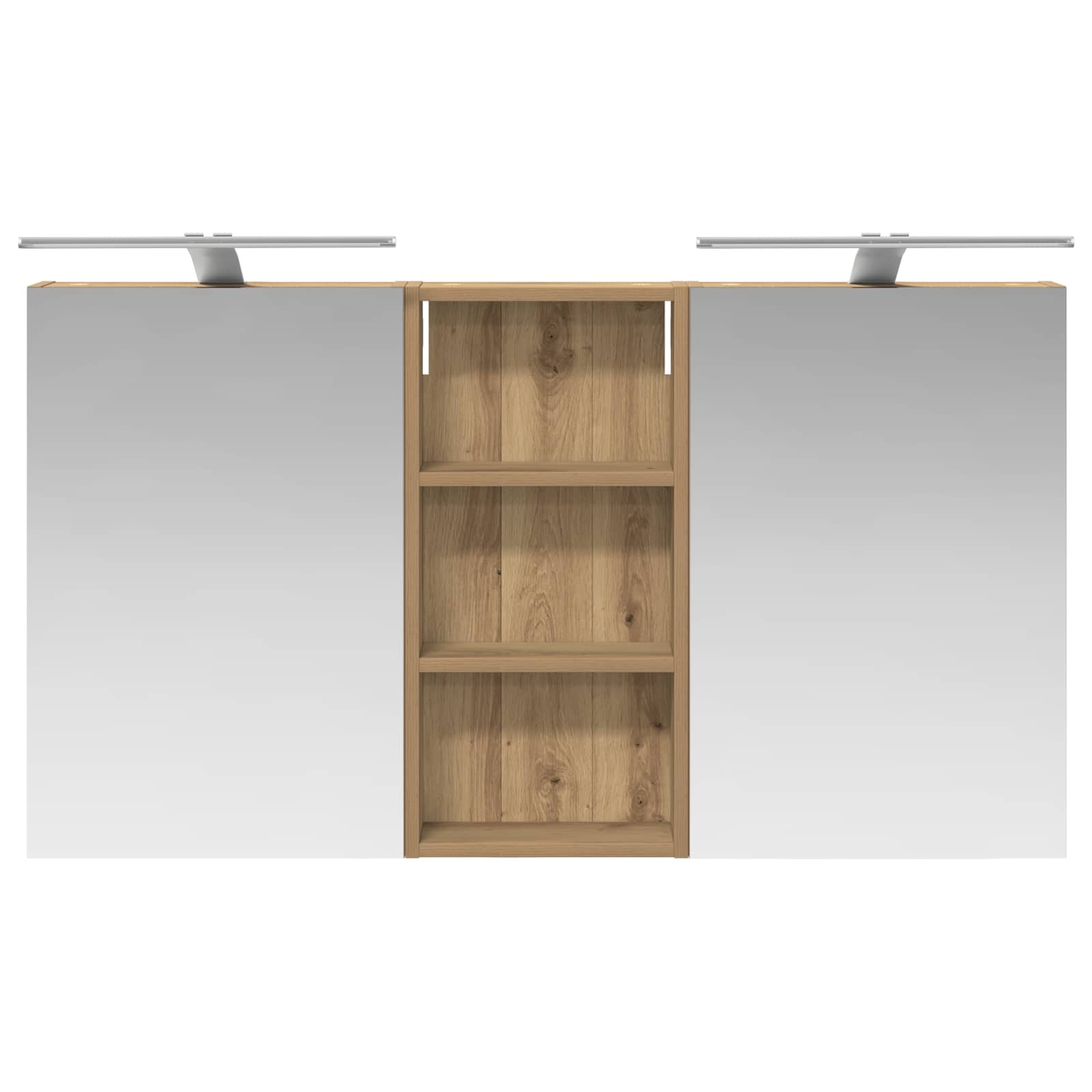 Set ormarića za kupaonicu s policom 3 pcs 110 x 10,5 x 60,5 cm
