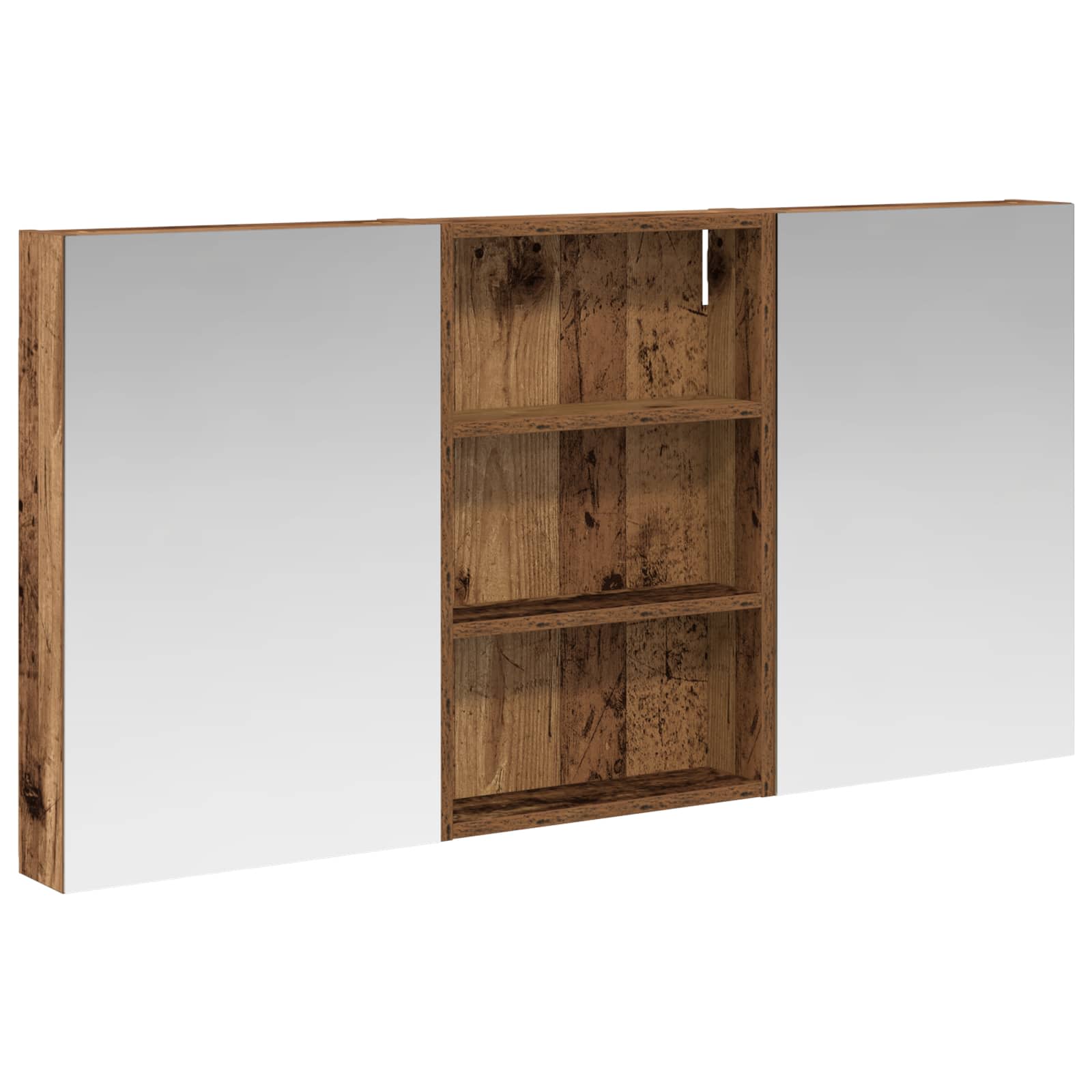 Set ormarića za kupaonicu s policom 3 pcs 120 x 10,5 x 60,5 cm