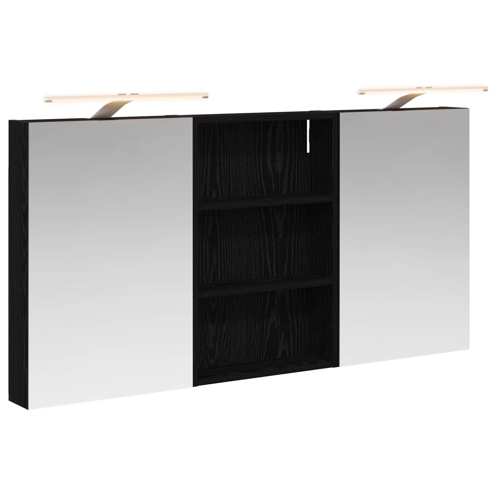 Set ormarića za kupaonicu s policom 3 pcs 120 x 10,5 x 60,5 cm