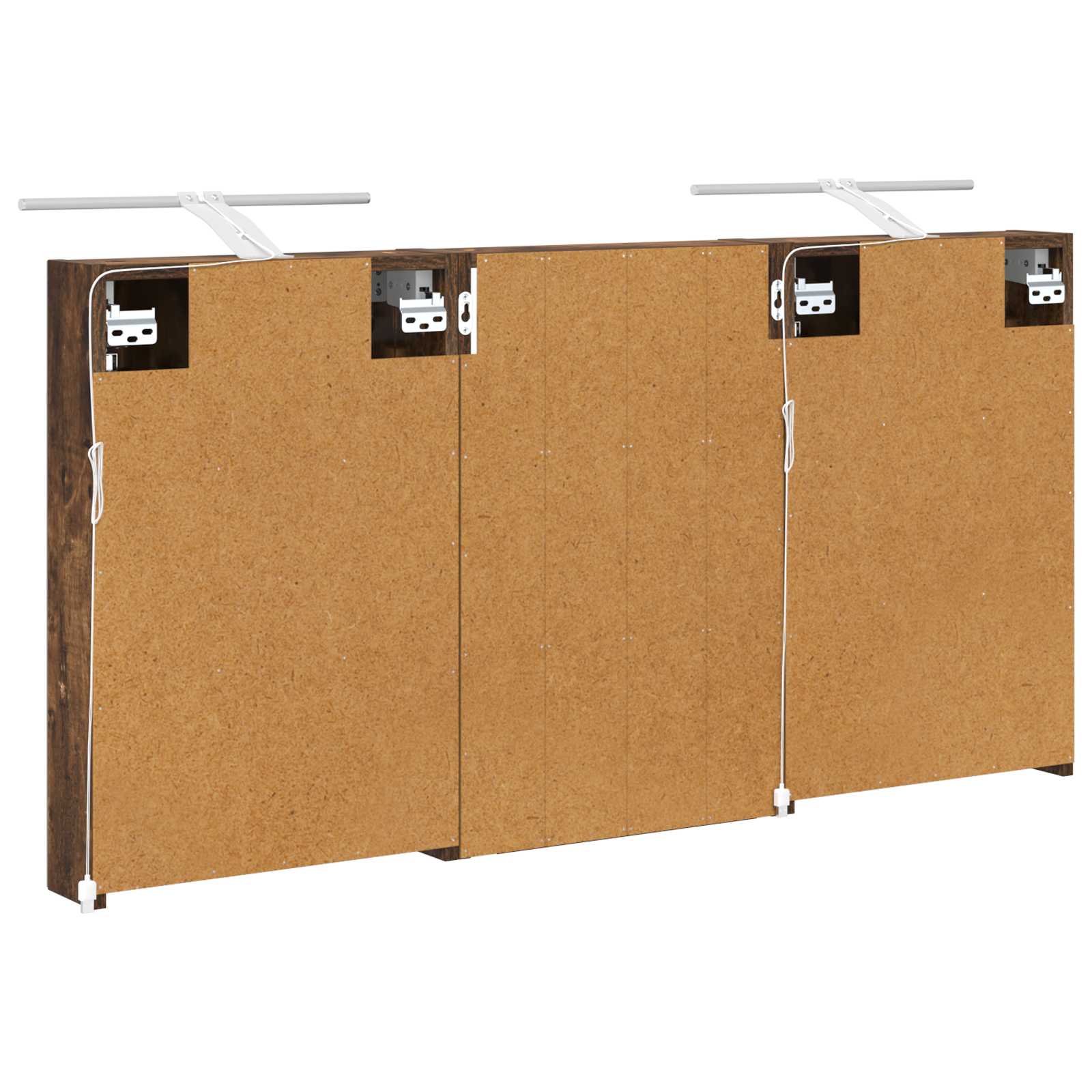Set ormarića za kupaonicu s policom 3 pcs 120 x 10,5 x 60,5 cm