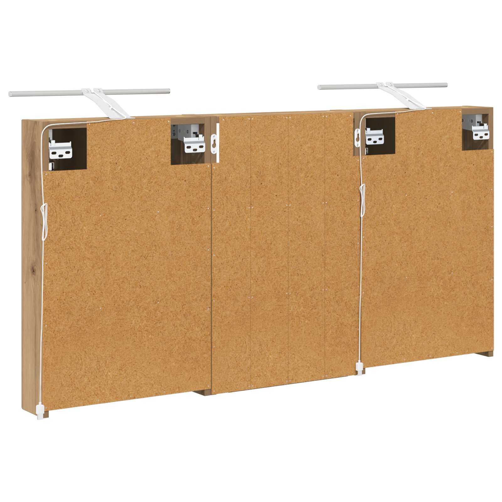 Set ormarića za kupaonicu s policom 3 pcs 120 x 10,5 x 60,5 cm
