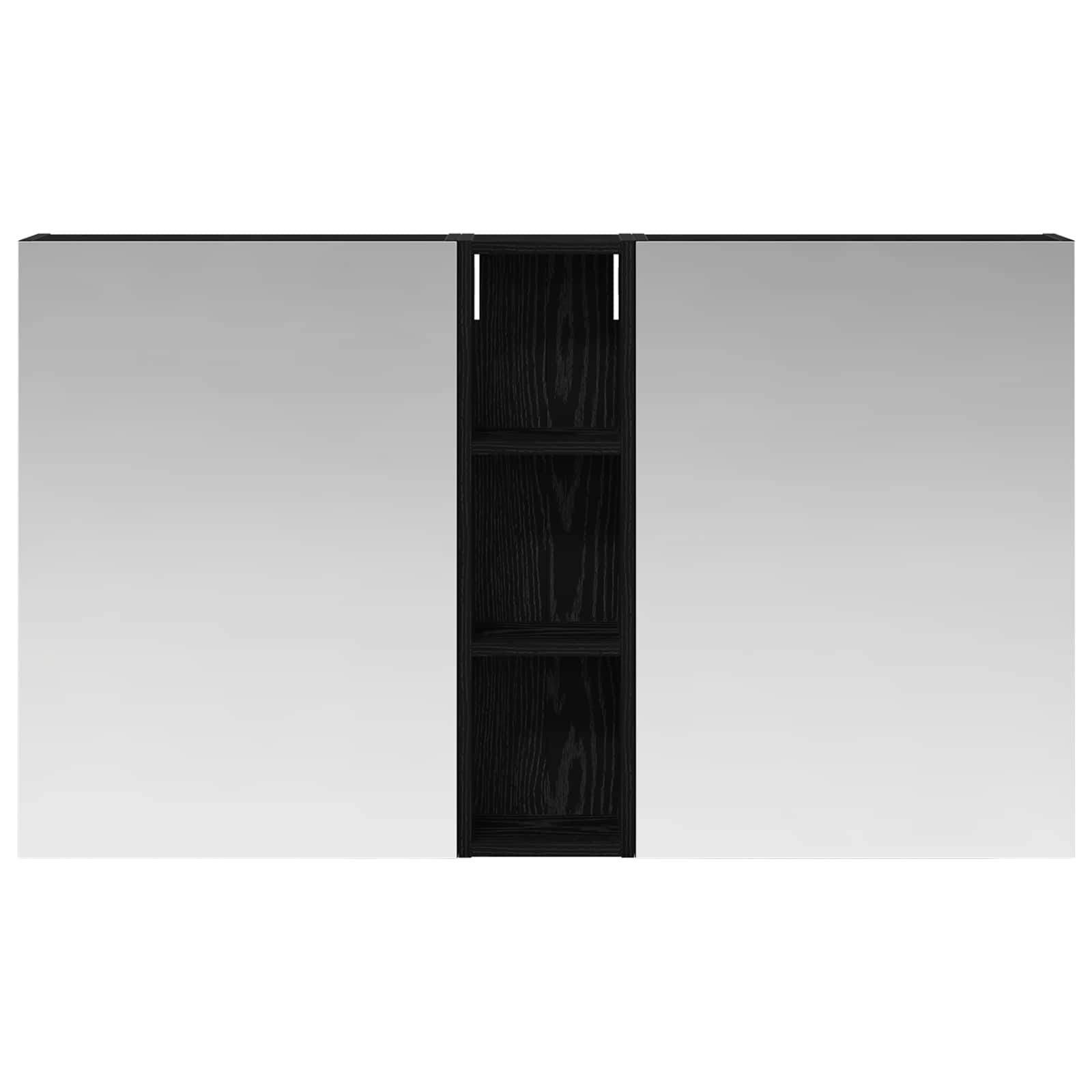 Set ormarića za kupaonicu s policom 3 pcs 120 x 14,5 x 70 cm
