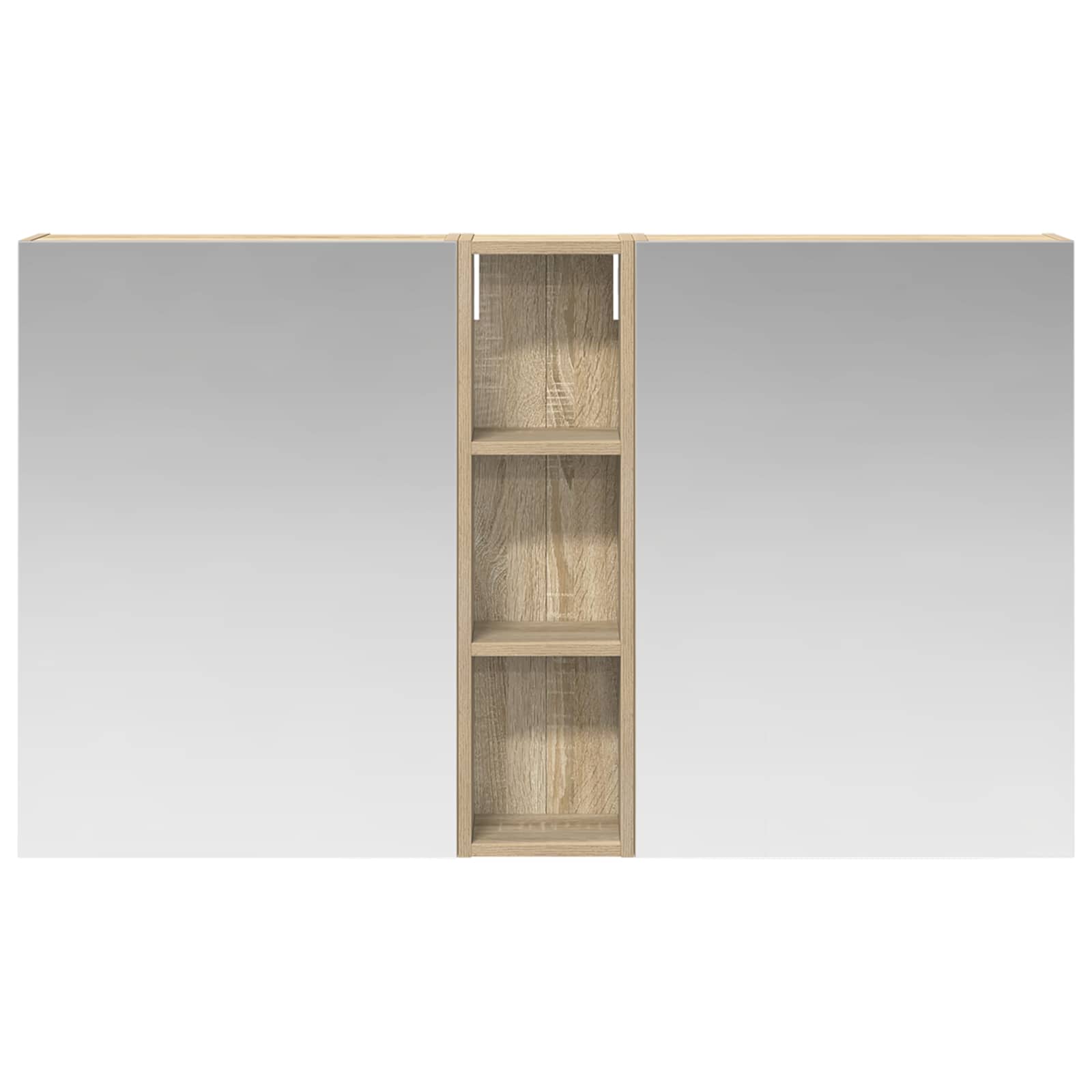 Set ormarića za kupaonicu s policom 3 pcs 120 x 14,5 x 70 cm