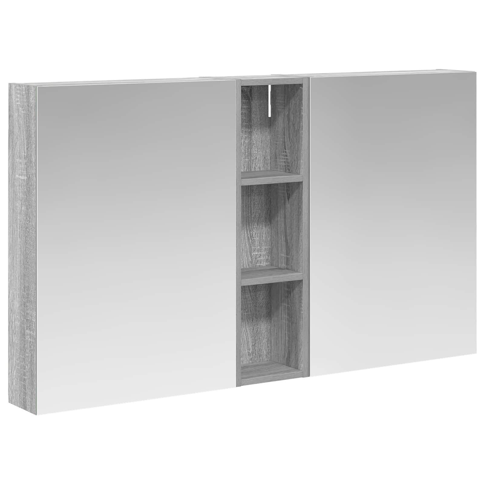 Set ormarića za kupaonicu s policom 3 pcs 120 x 14,5 x 70 cm