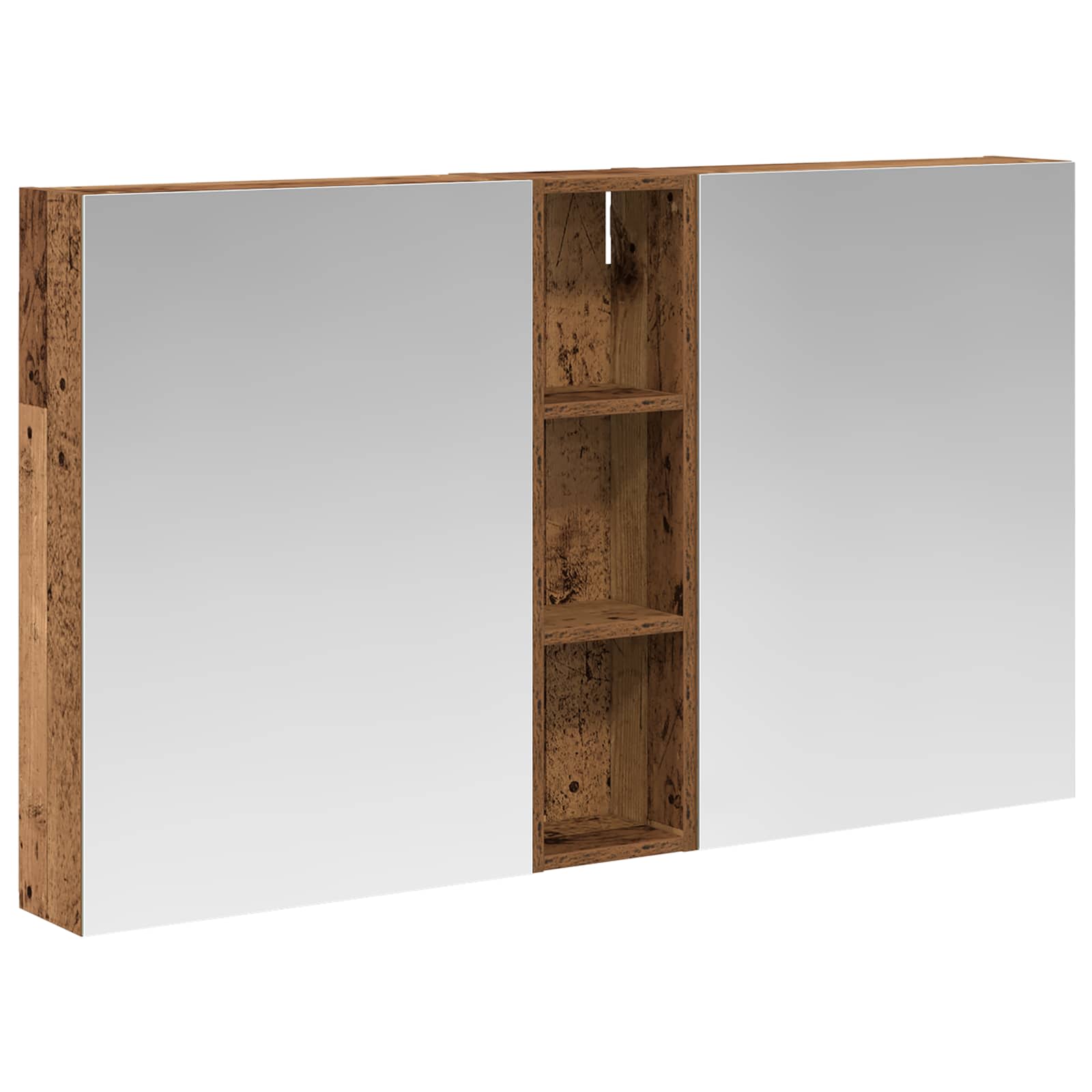 Set ormarića za kupaonicu s policom 3 pcs 120 x 14,5 x 70 cm