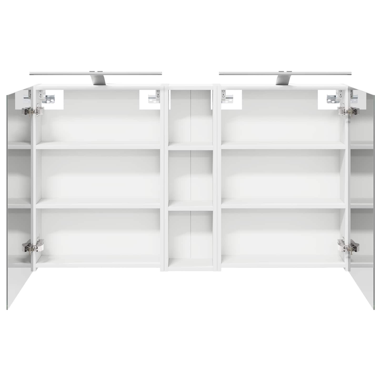 Set ormarića za kupaonicu s policom 3 pcs 120 x 14,5 x 70 cm