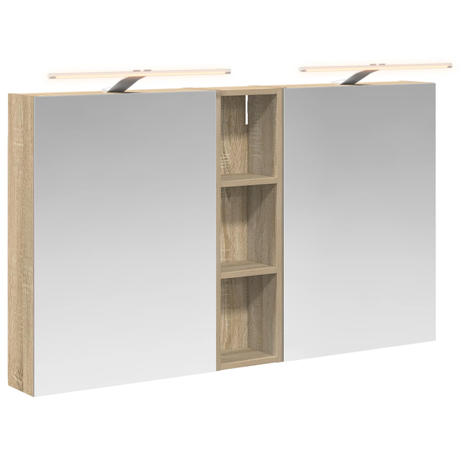 Set ormarića za kupaonicu s policom 3 pcs 120 x 14,5 x 70 cm