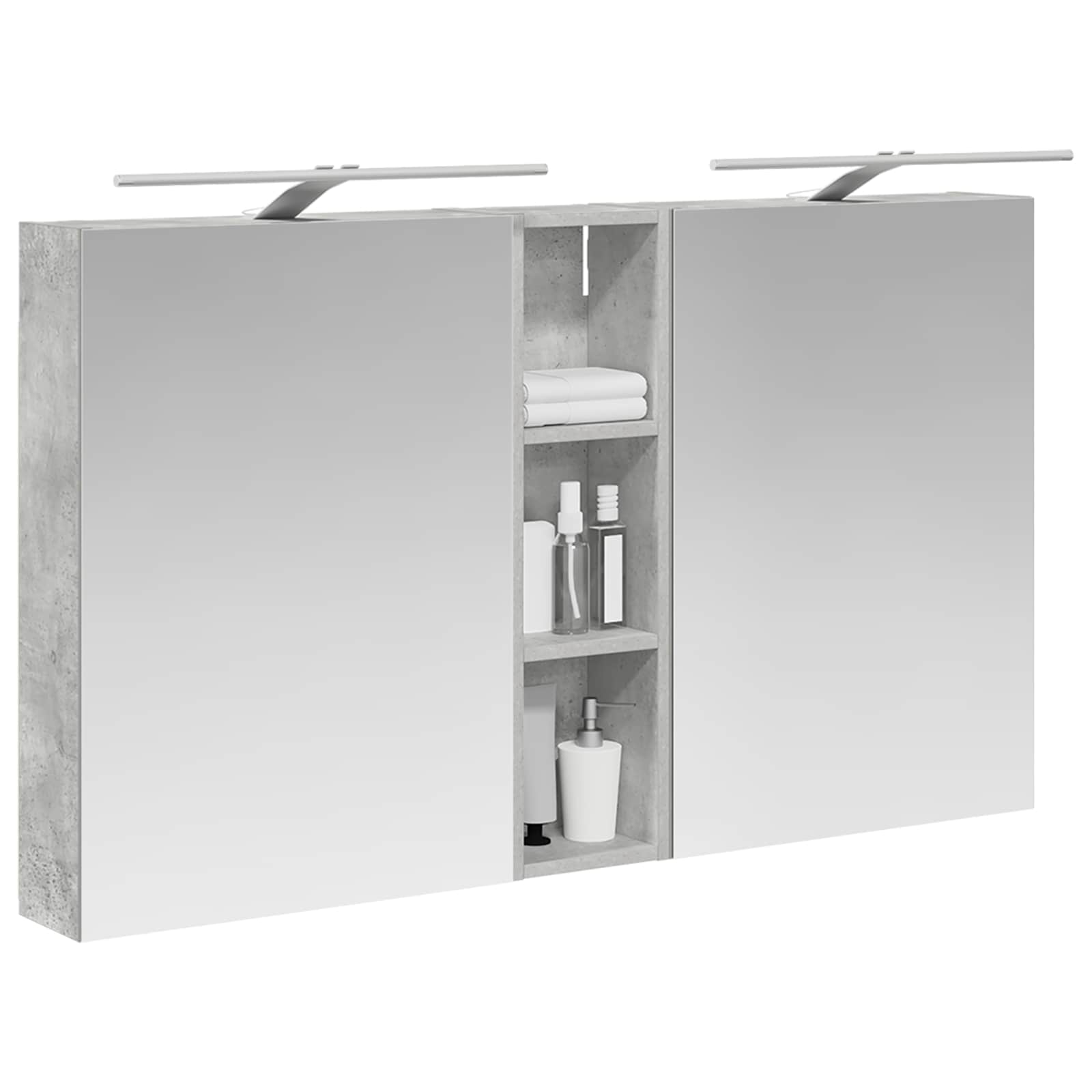 Set ormarića za kupaonicu s policom 3 pcs 120 x 14,5 x 70 cm