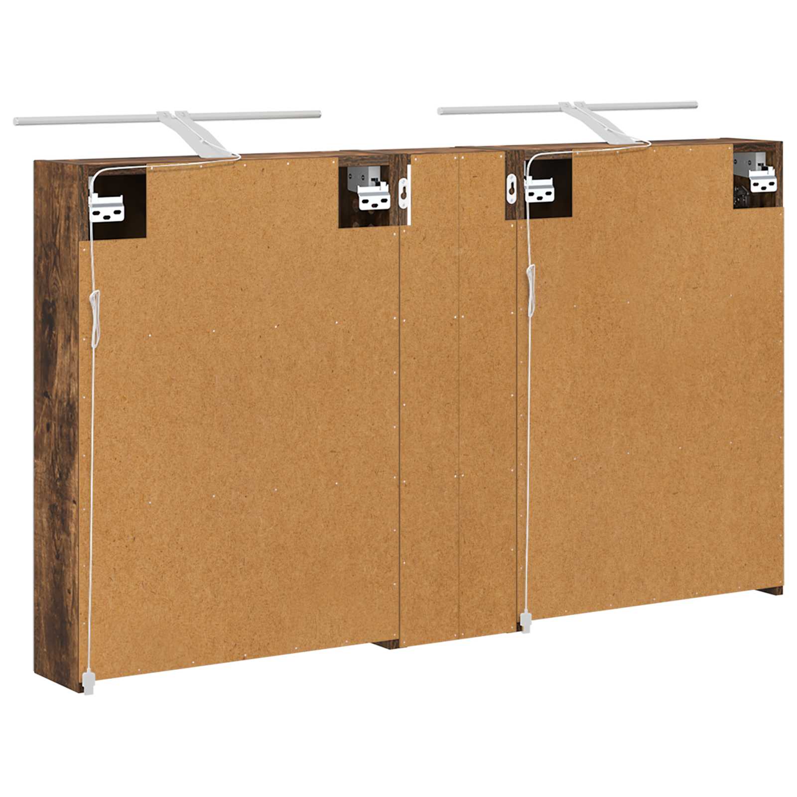 Set ormarića za kupaonicu s policom 3 pcs 120 x 14,5 x 70 cm