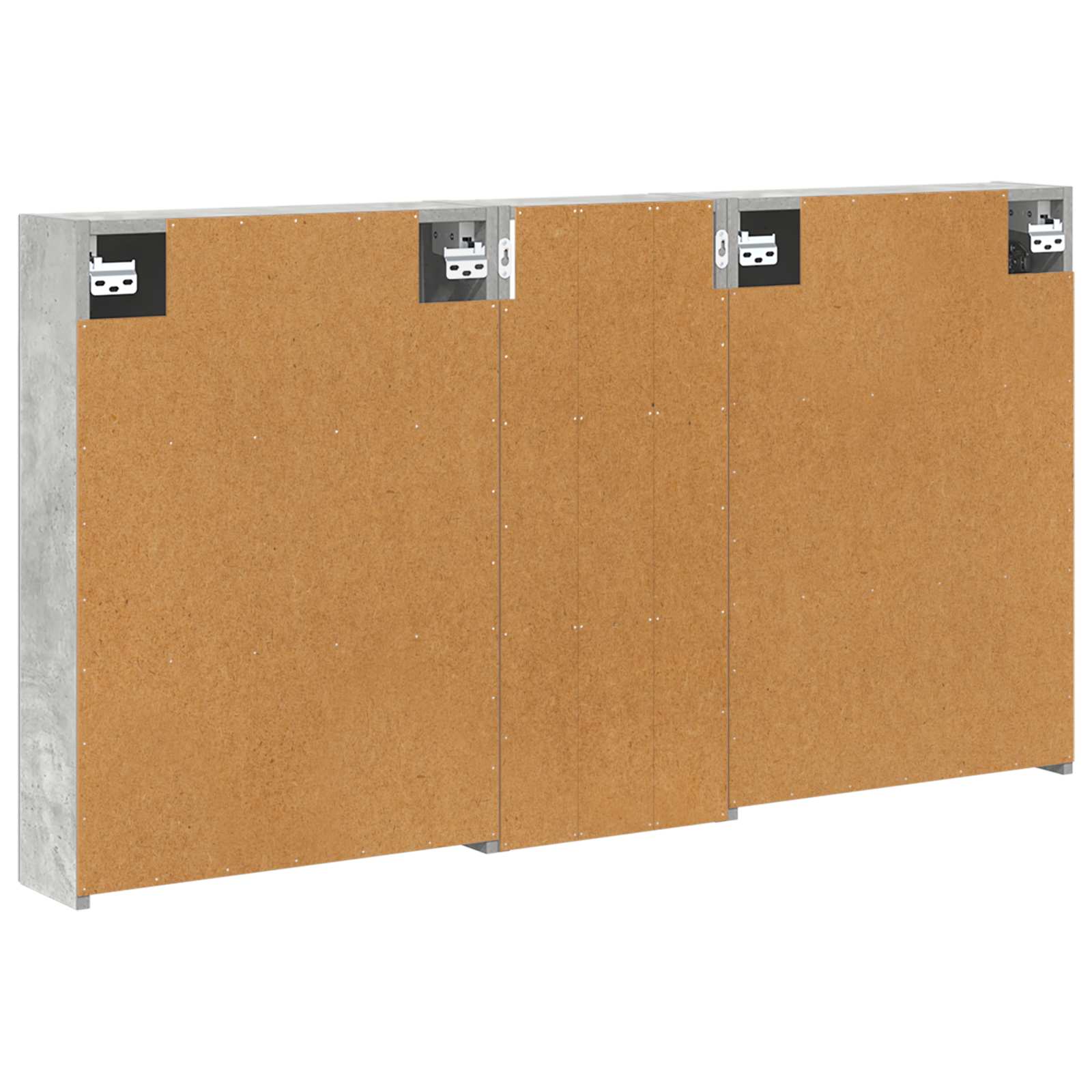Set ormarića za kupaonicu s policom 3 pcs 130 x 14,5 x 70 cm