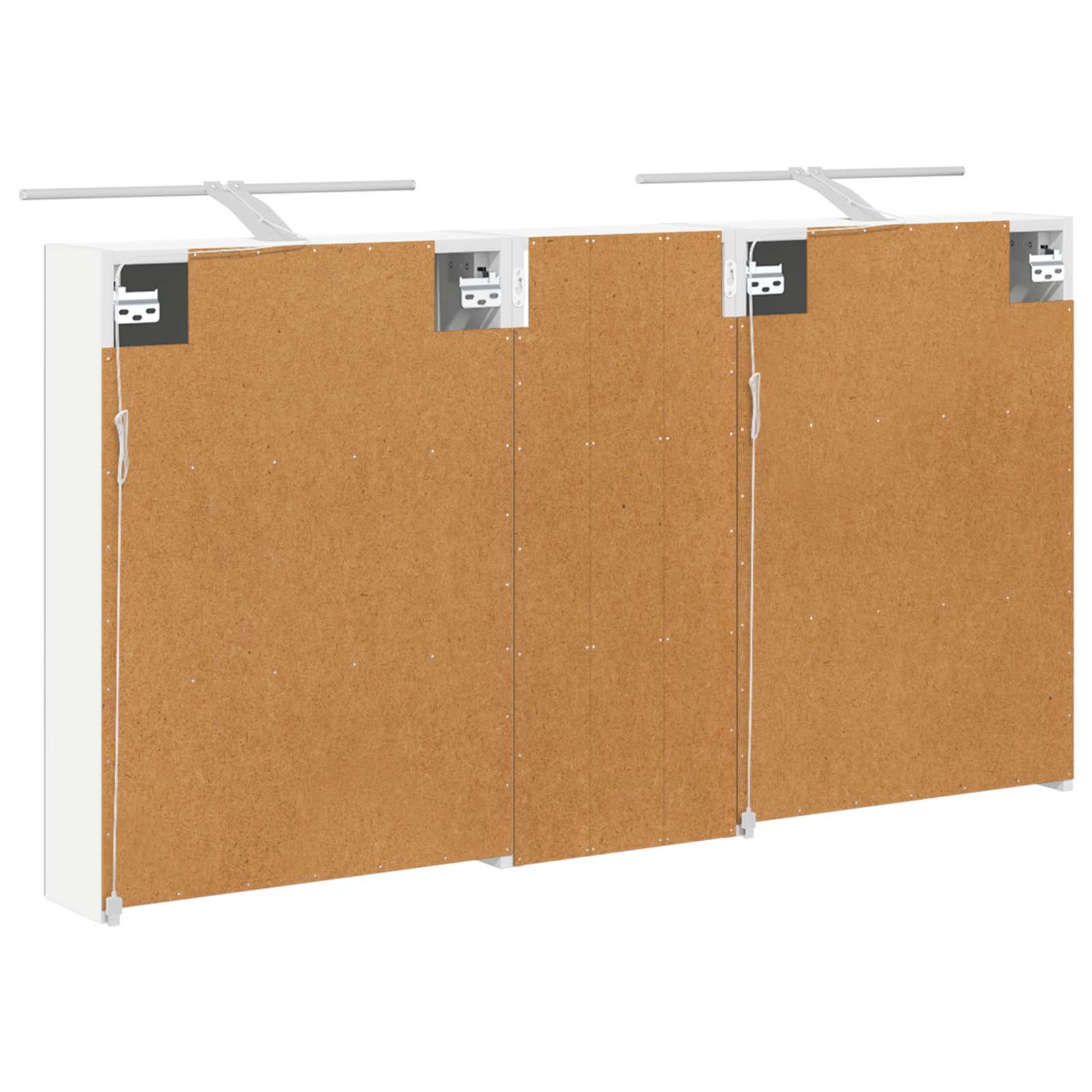 Set ormarića za kupaonicu s policom 3 pcs 130 x 14,5 x 70 cm