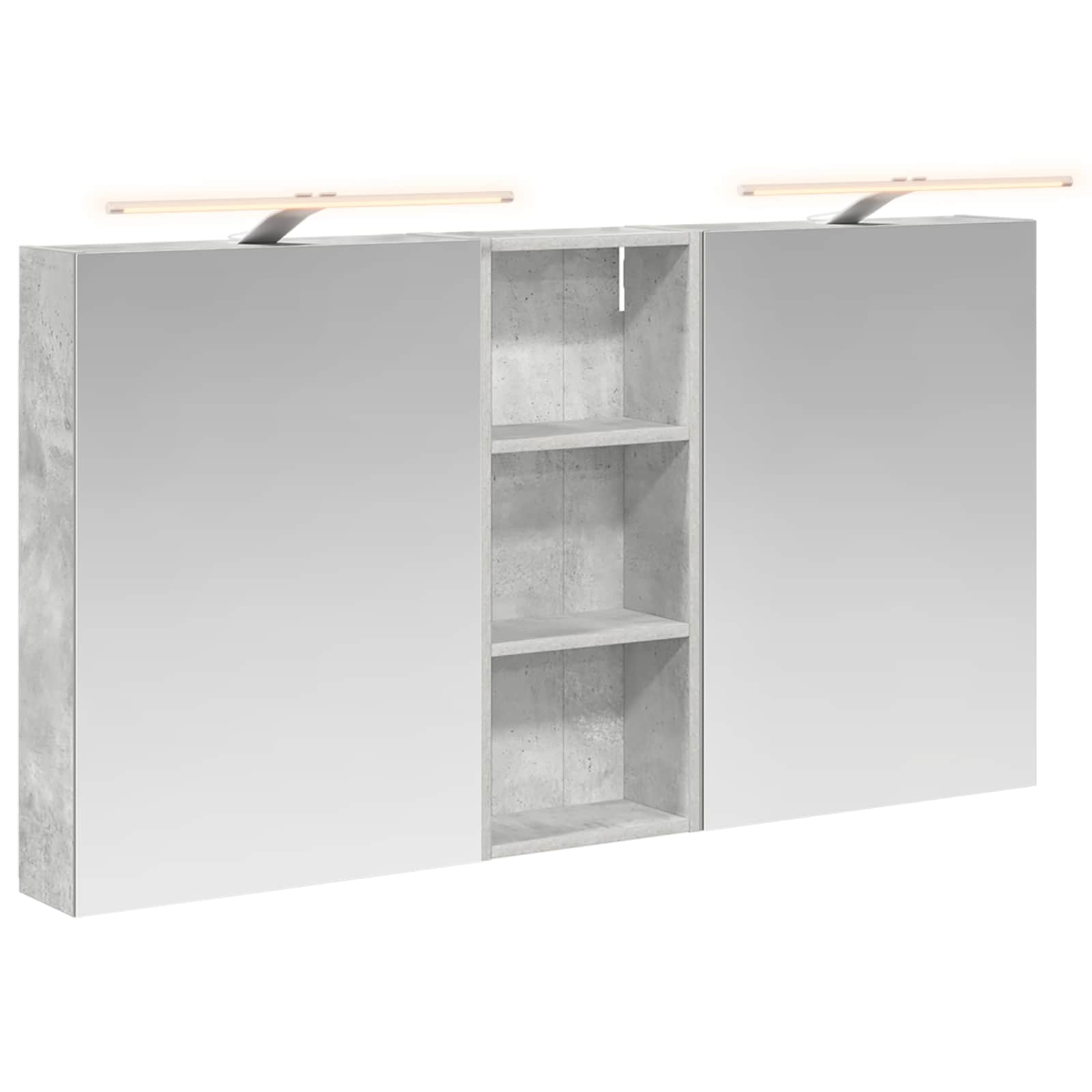 Set ormarića za kupaonicu s policom 3 pcs 130 x 14,5 x 70 cm