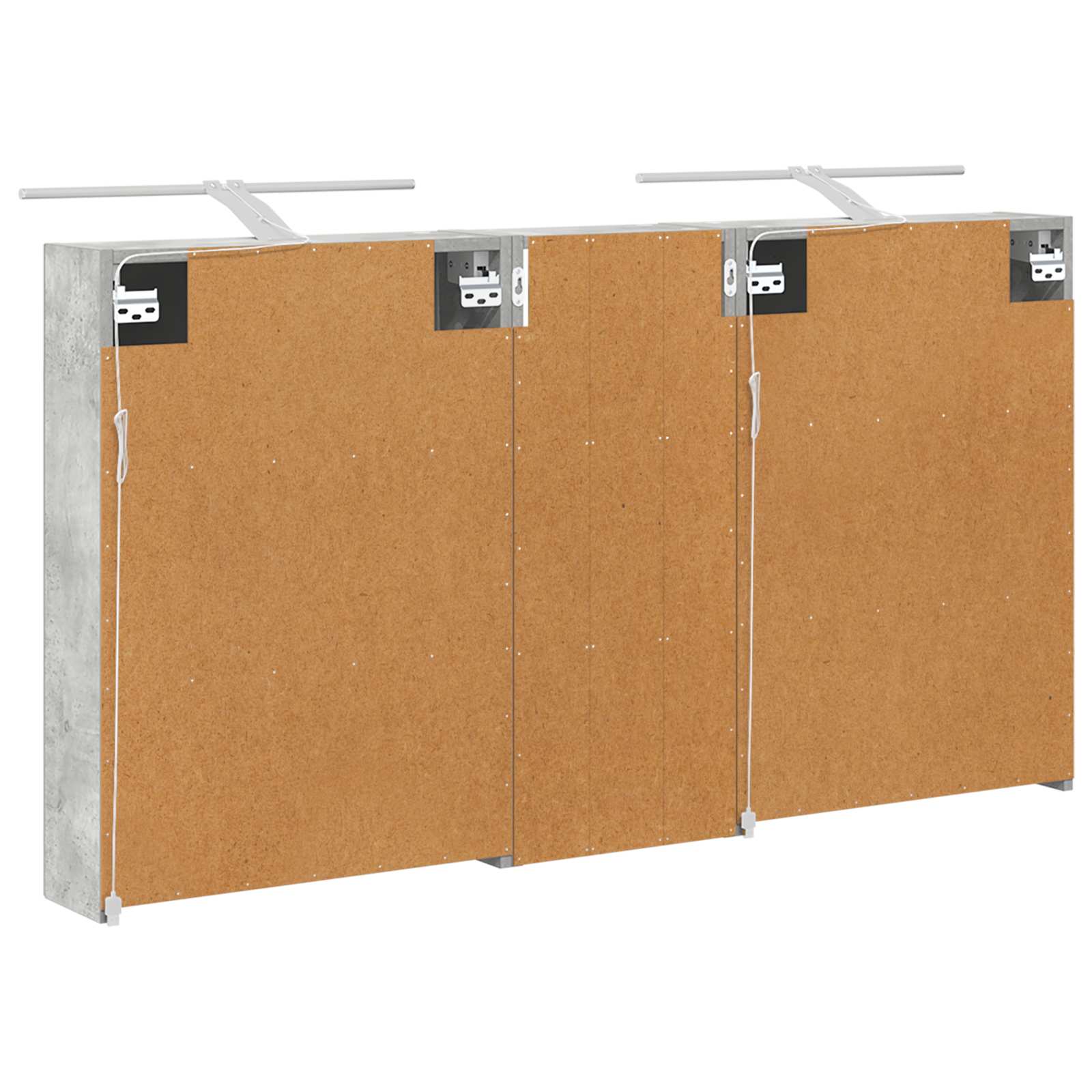 Set ormarića za kupaonicu s policom 3 pcs 130 x 14,5 x 70 cm