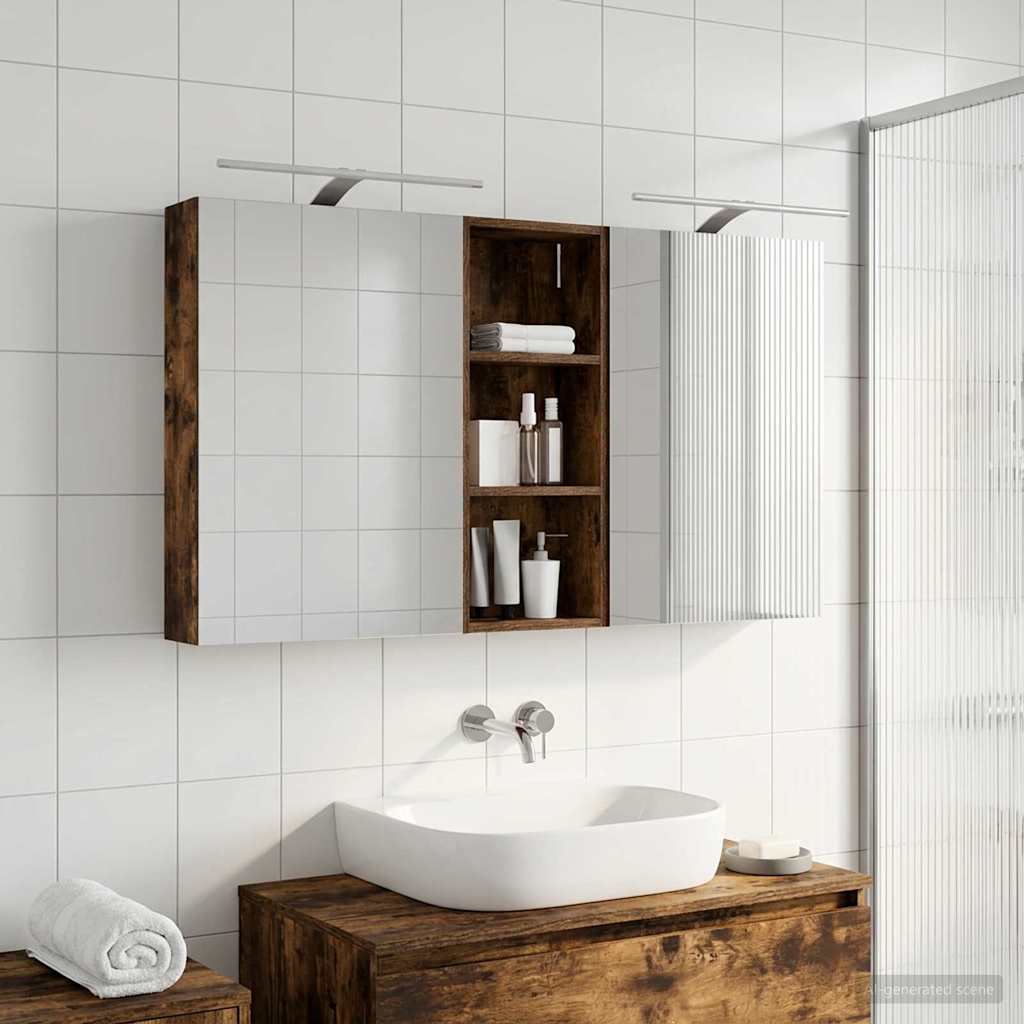 Set ormarića za kupaonicu 3 kom. 130 x 14,5 x 70 cm