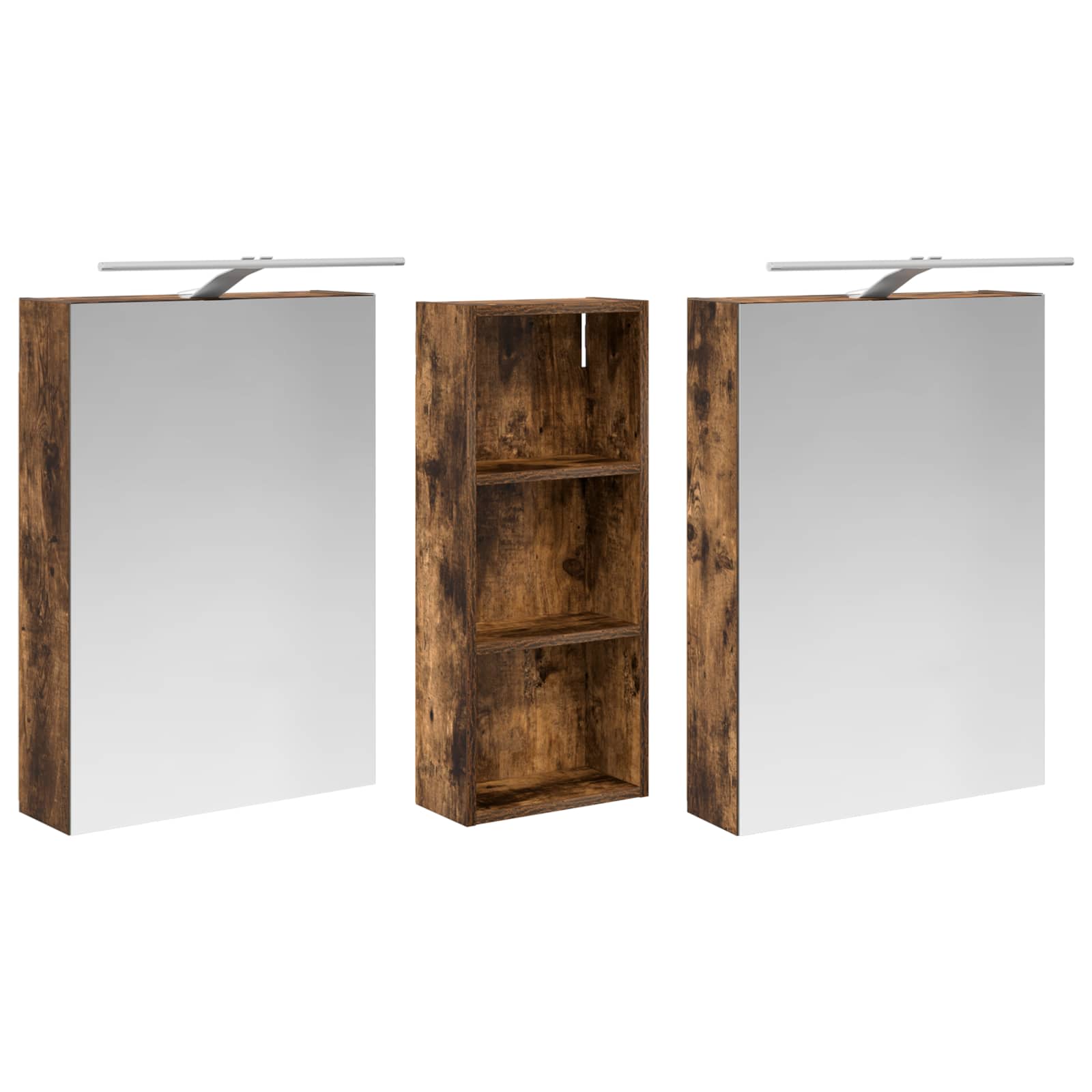 Set ormarića za kupaonicu 3 kom. 130 x 14,5 x 70 cm
