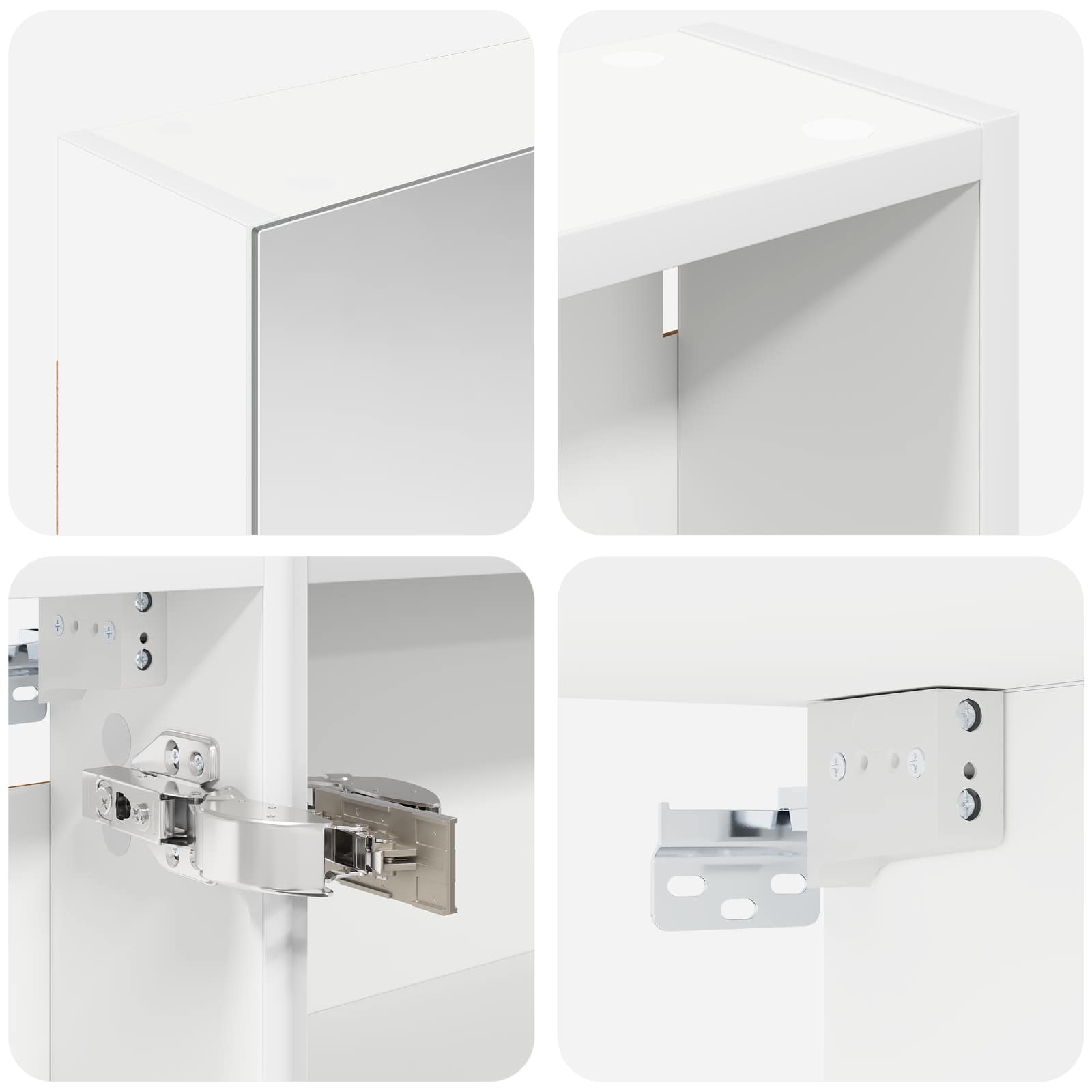 Set ormarića za kupaonicu s policom 3 pcs 140 x 14,5 x 70 cm