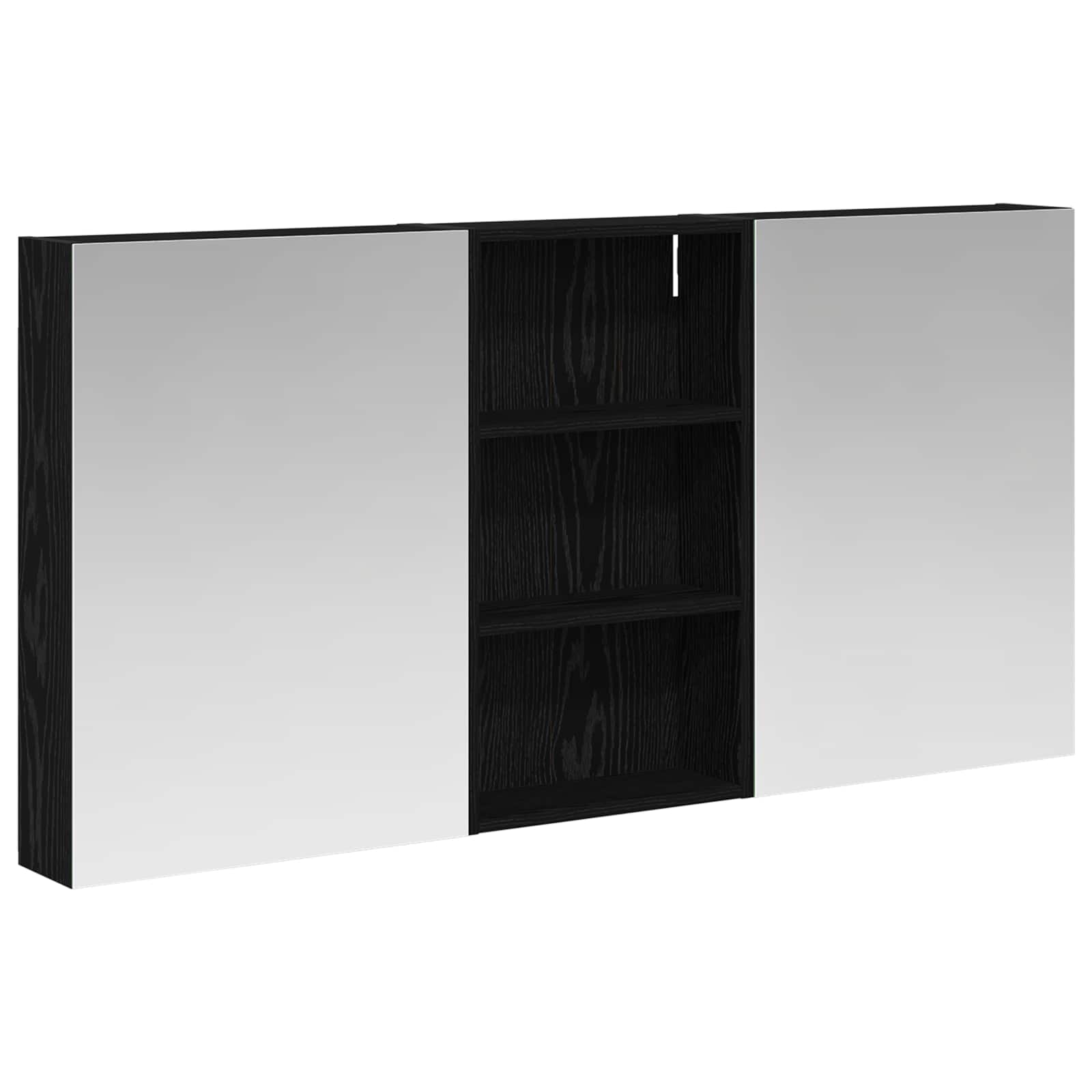 Set ormarića za kupaonicu s policom 3 pcs 140 x 14,5 x 70 cm