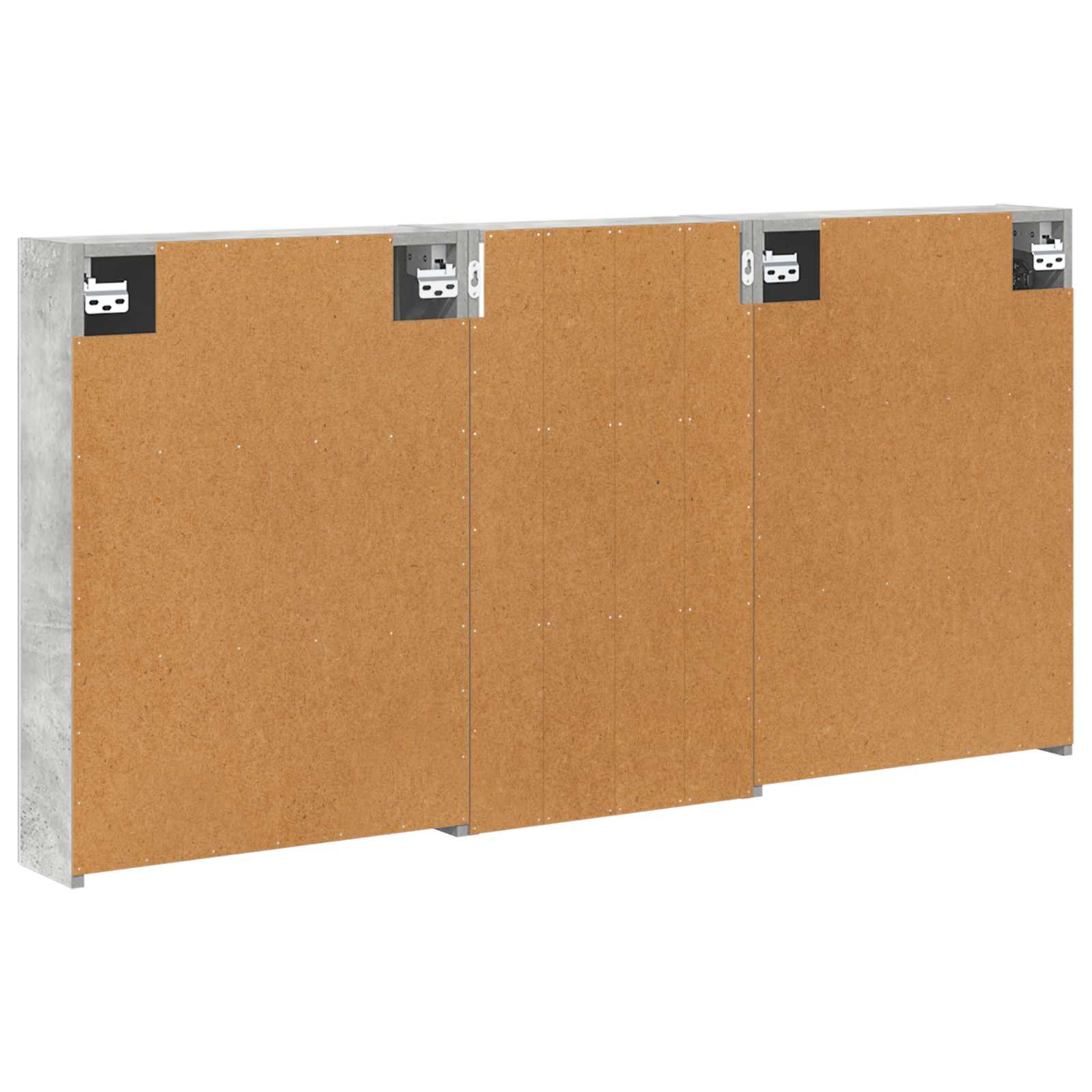 Set ormarića za kupaonicu s policom 3 pcs 140 x 14,5 x 70 cm