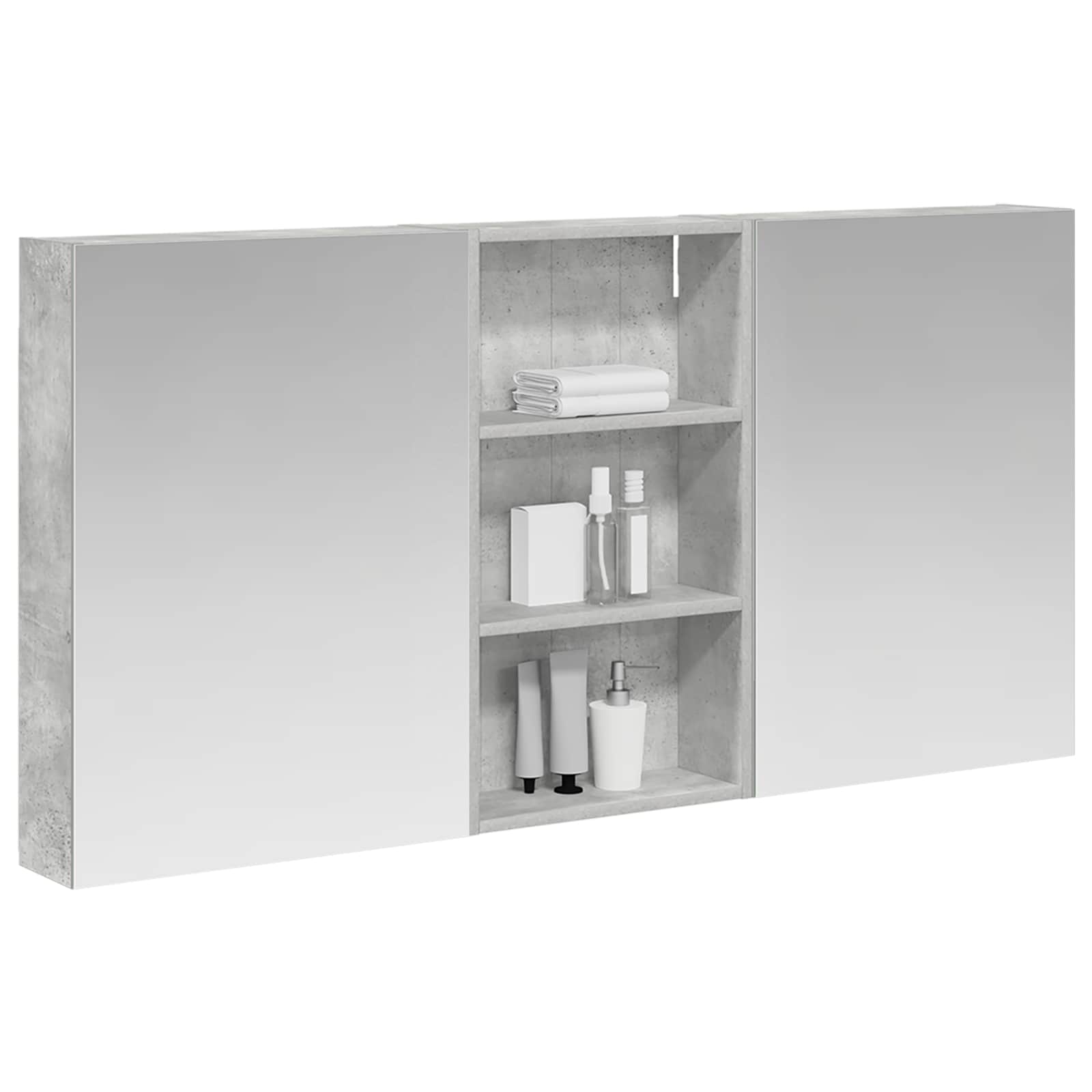 Set ormarića za kupaonicu s policom 3 pcs 140 x 14,5 x 70 cm
