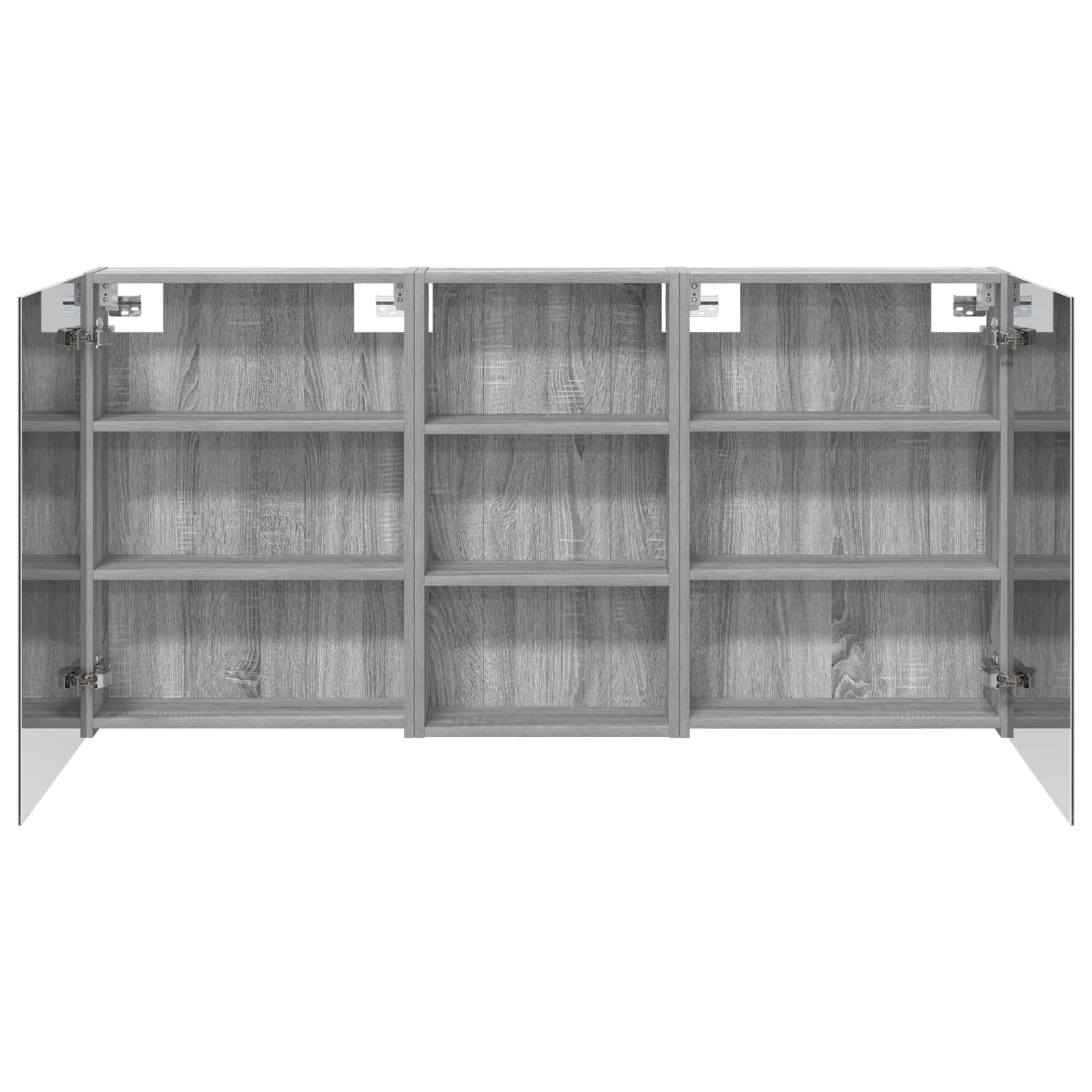 Set ormarića za kupaonicu s policom 3 pcs 140 x 14,5 x 70 cm