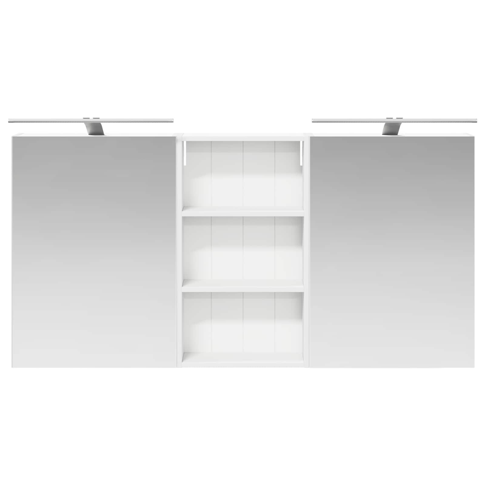 Set ormarića za kupaonicu s policom 3 pcs 140 x 14,5 x 70 cm