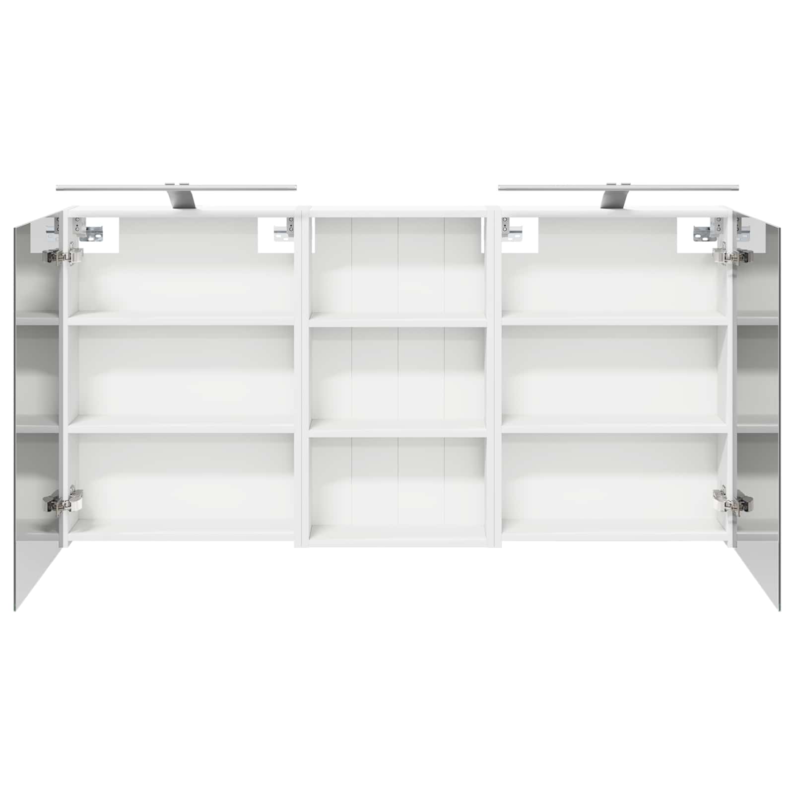 Set ormarića za kupaonicu s policom 3 pcs 140 x 14,5 x 70 cm