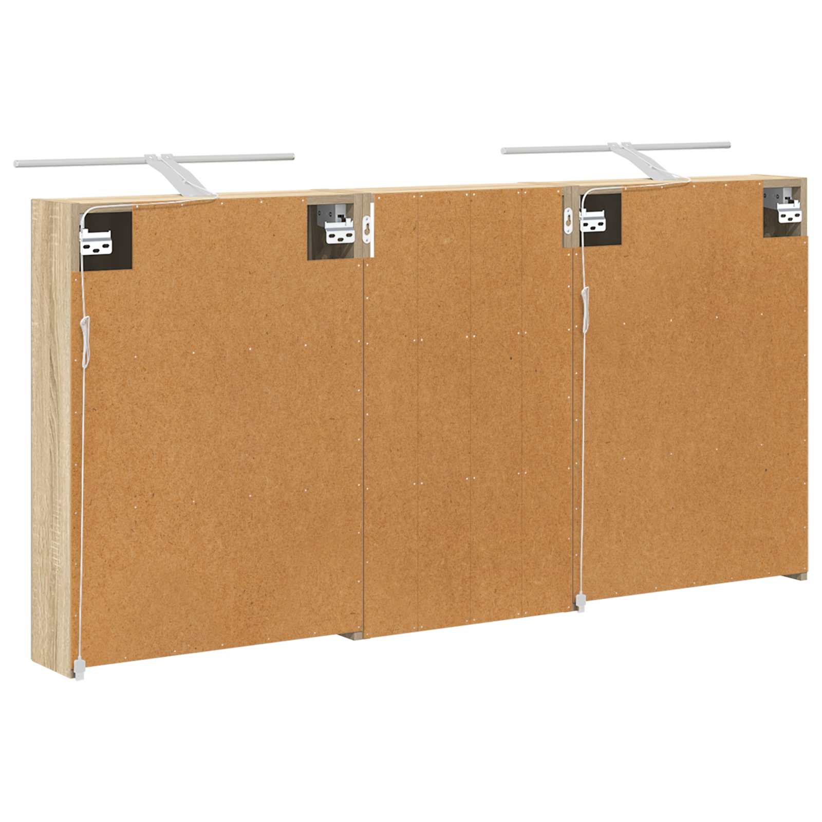 Set ormarića za kupaonicu s policom 3 pcs 140 x 14,5 x 70 cm