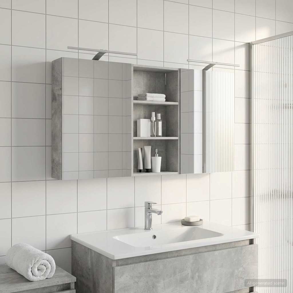Set ormarića za kupaonicu s policom 3 pcs 140 x 14,5 x 70 cm