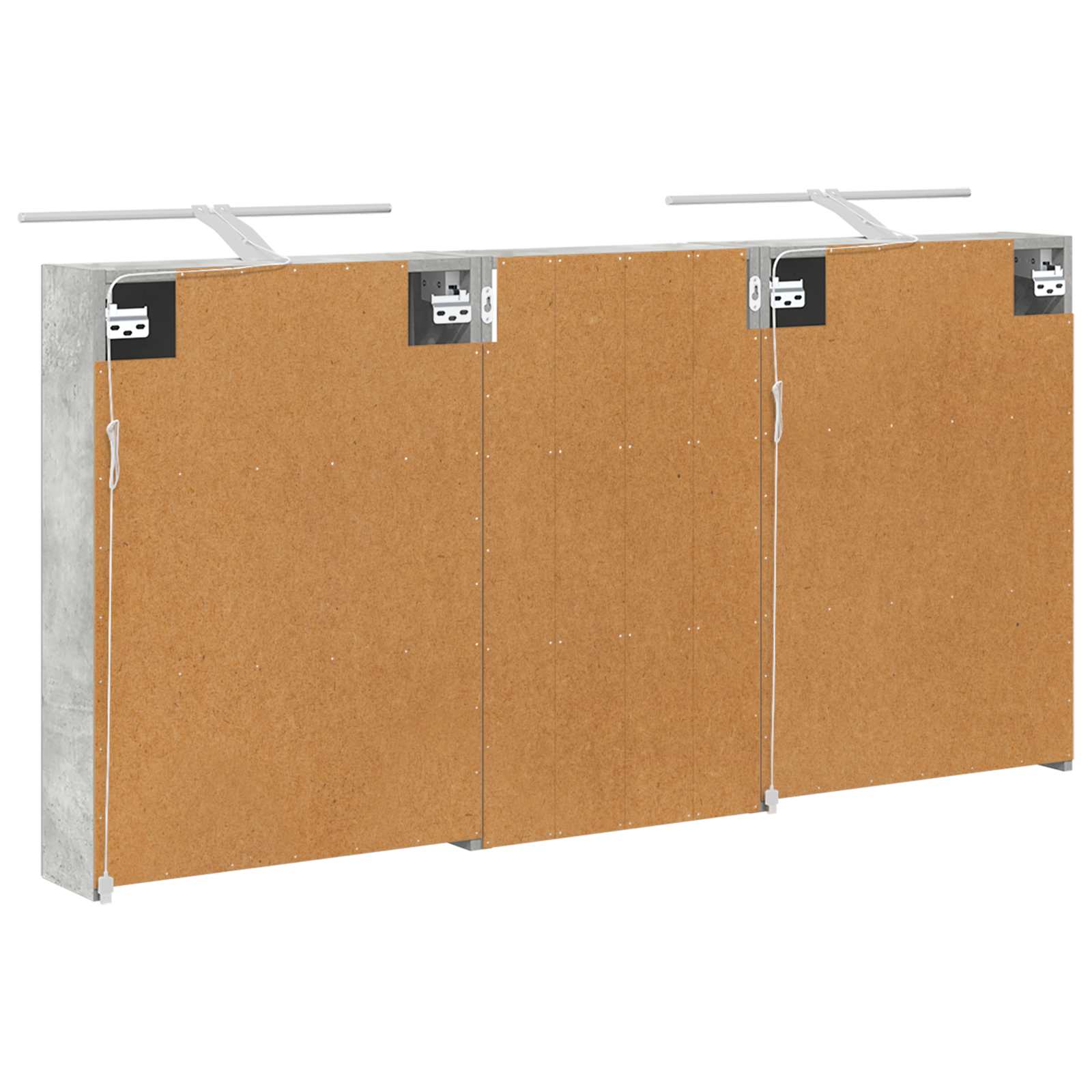 Set ormarića za kupaonicu s policom 3 pcs 140 x 14,5 x 70 cm