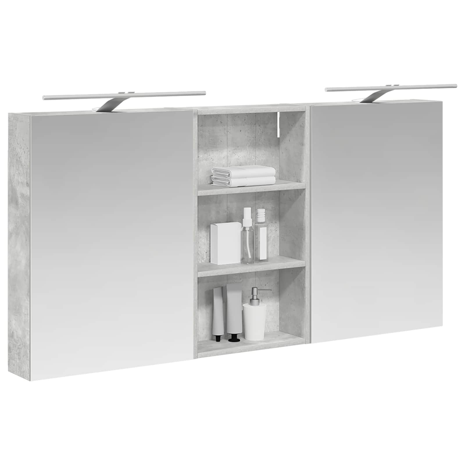 Set ormarića za kupaonicu s policom 3 pcs 140 x 14,5 x 70 cm