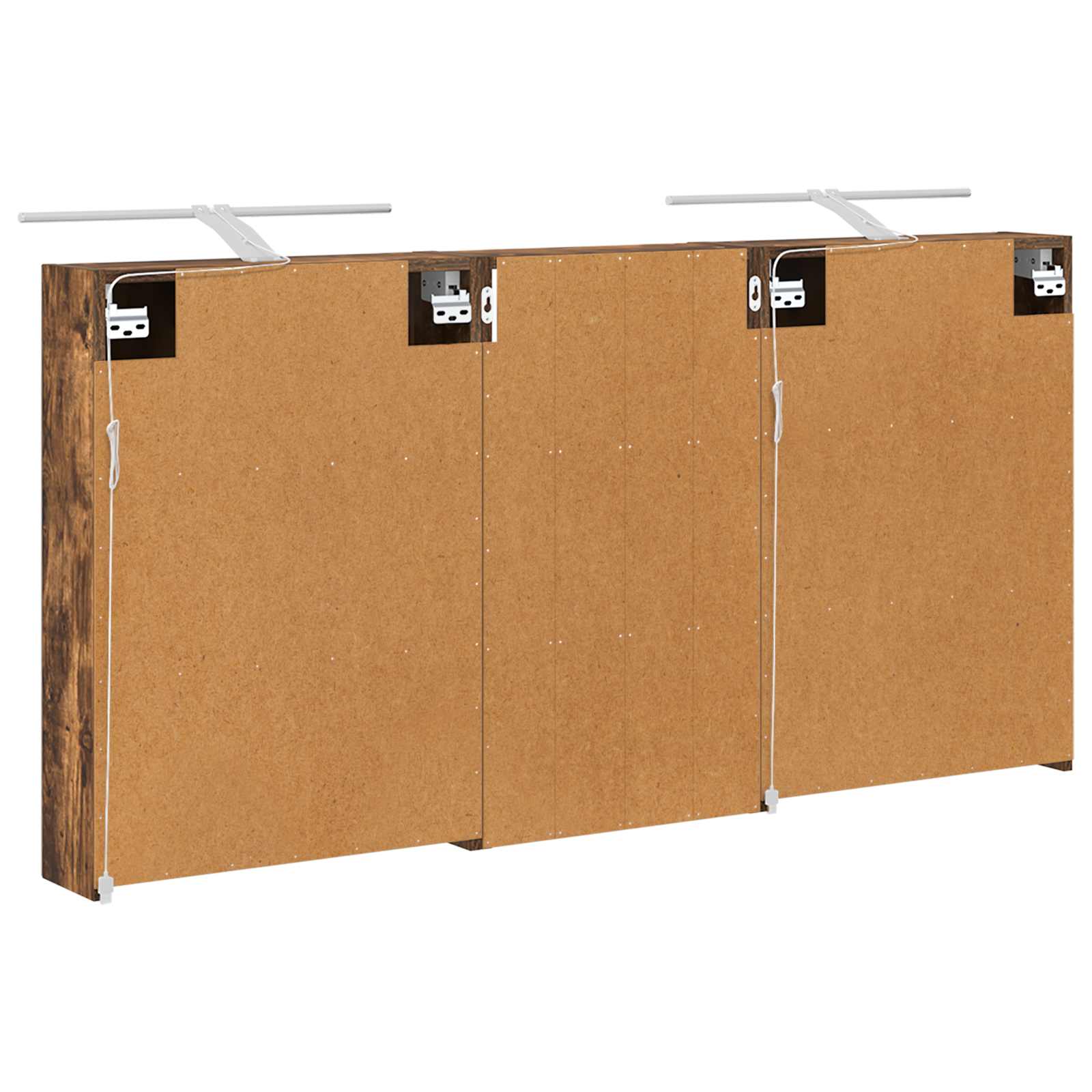 Set ormarića za kupaonicu s policom 3 pcs 140 x 14,5 x 70 cm