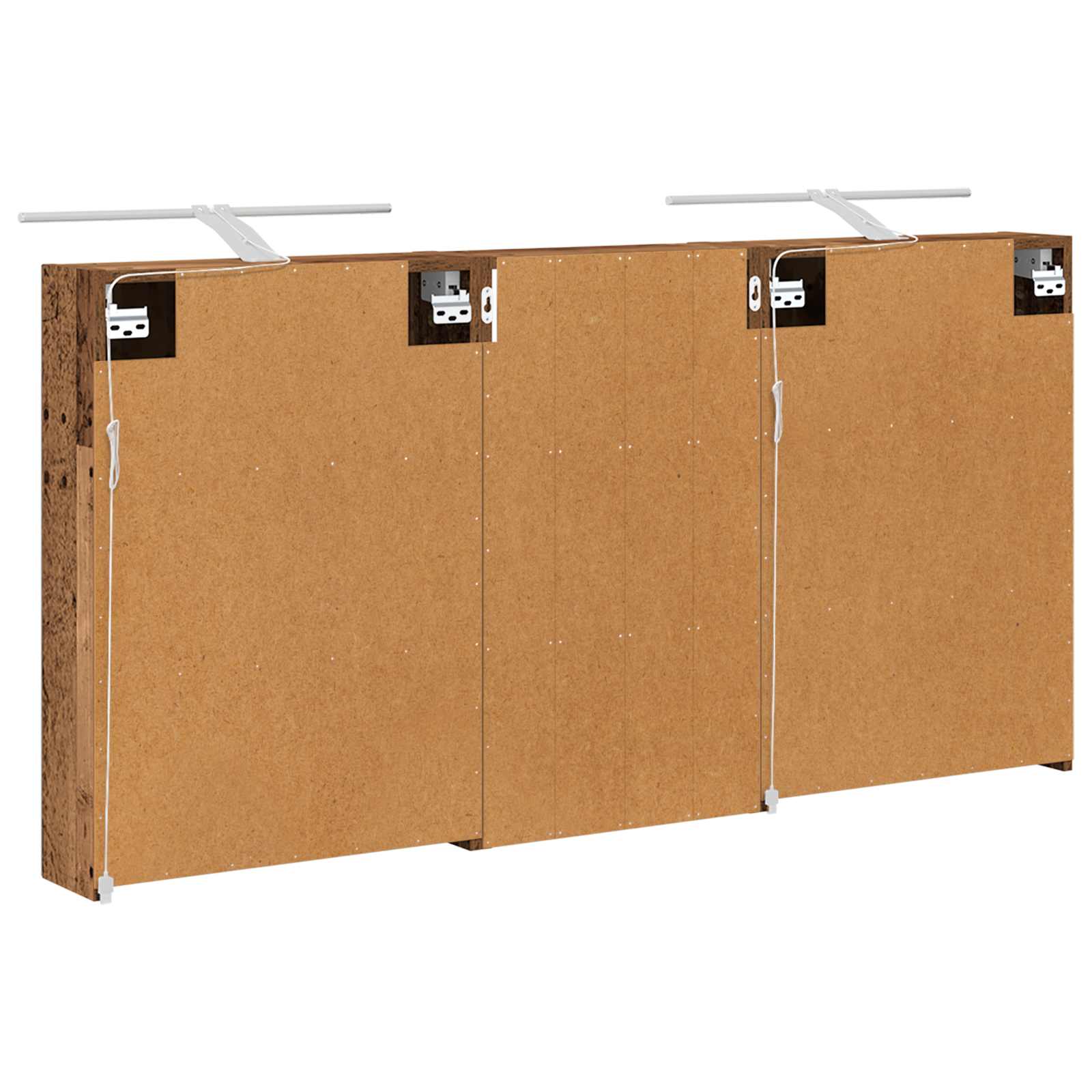 Set ormarića za kupaonicu s policom 3 pcs 140 x 14,5 x 70 cm