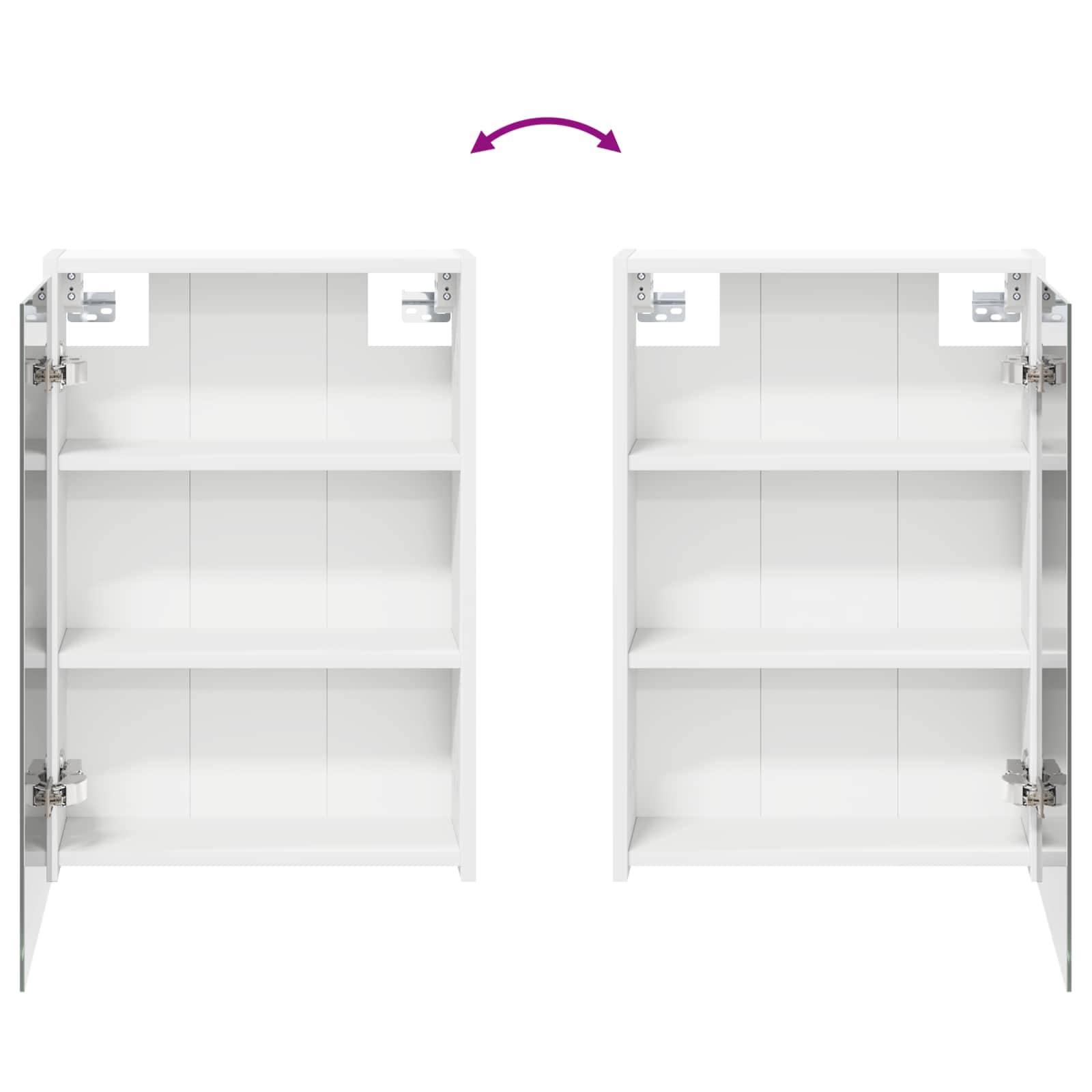 Set ormarića za kupaonicu 3 pcs 106 x 16 x 62,5 cm