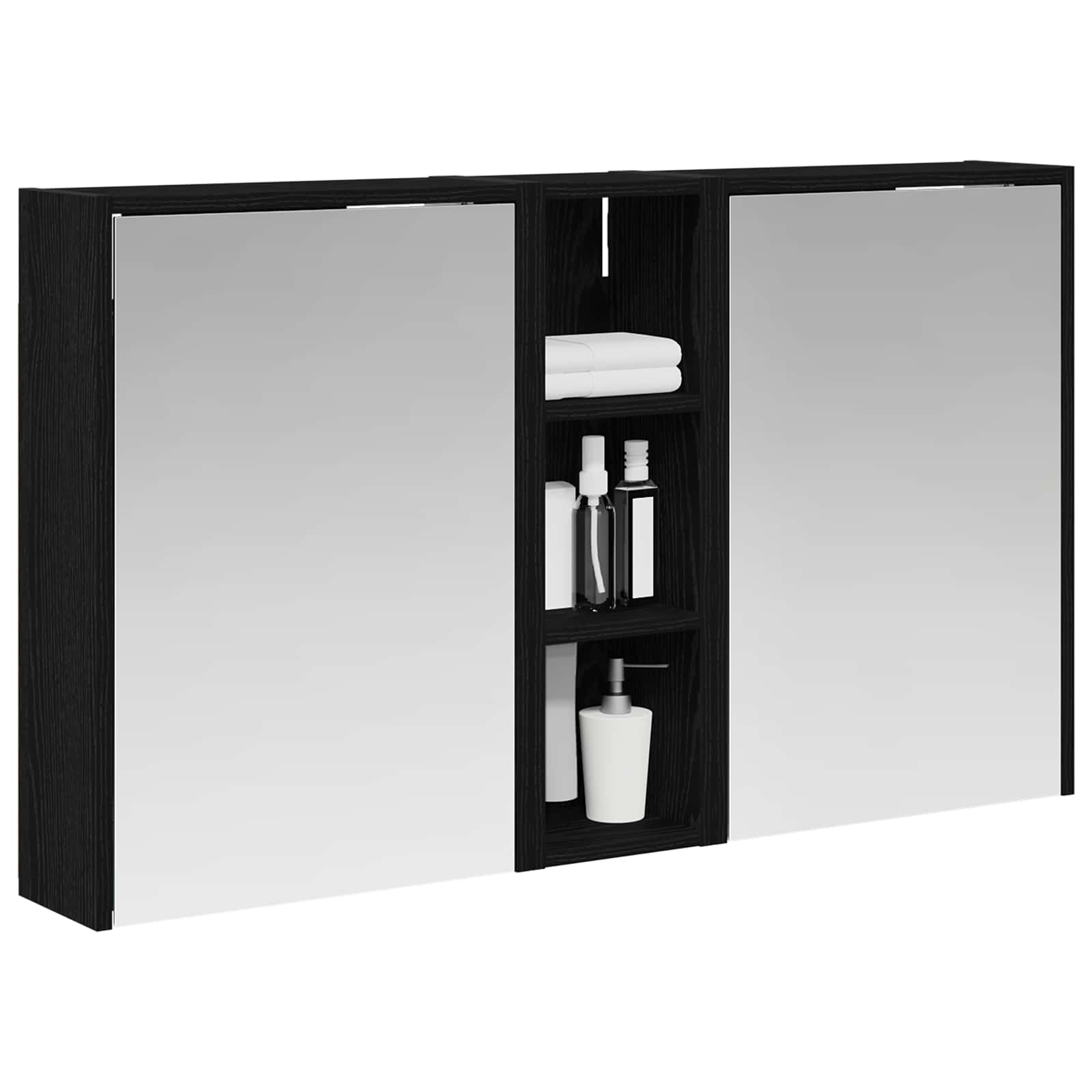 Set ormarića za kupaonicu 3 pcs 106 x 16 x 62,5 cm